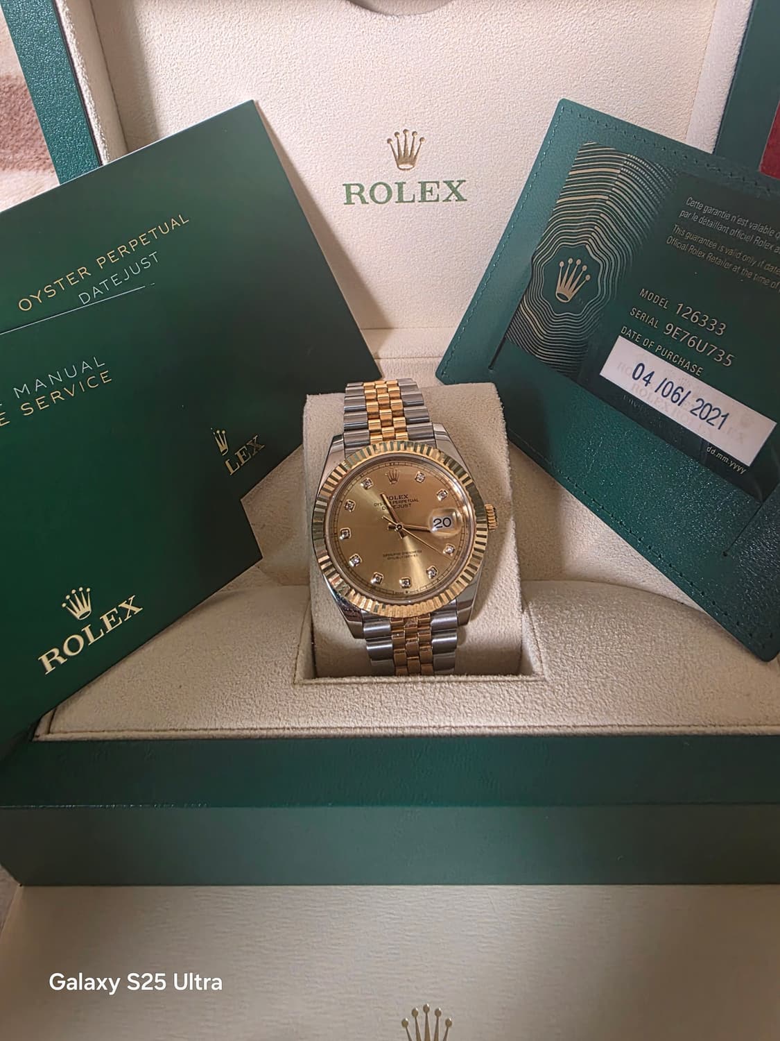 롤렉스 데이저스트 41 콤비 샴페인 10P 풀셋 (126333) 상품이미지1