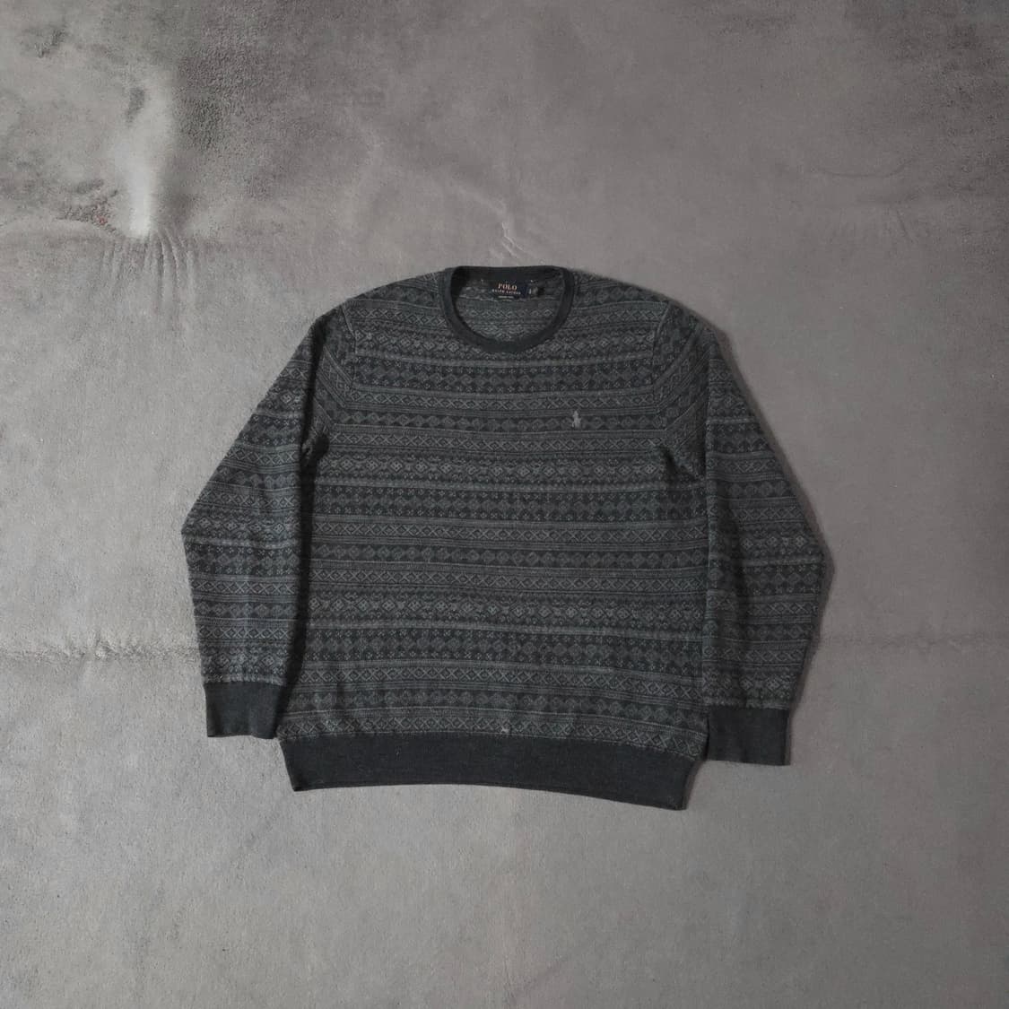 폴로 엑스트라파인 메리노울 페어아일 니트 스웨터 L 상품이미지2