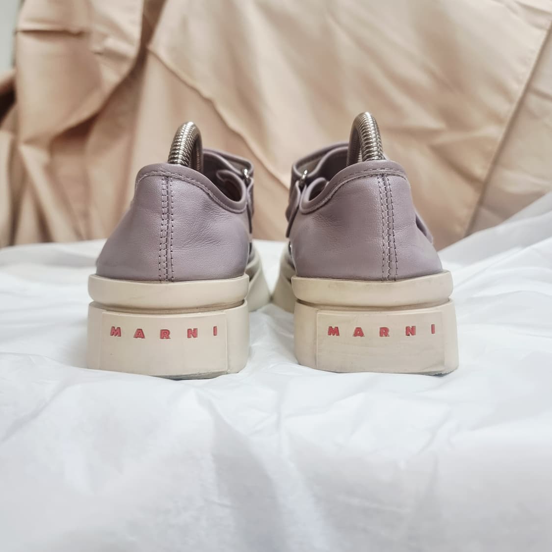 마르니 MARNI 플랫폼 스니커즈 메리제인 레더 가죽 슈즈(250/38) 상품이미지5