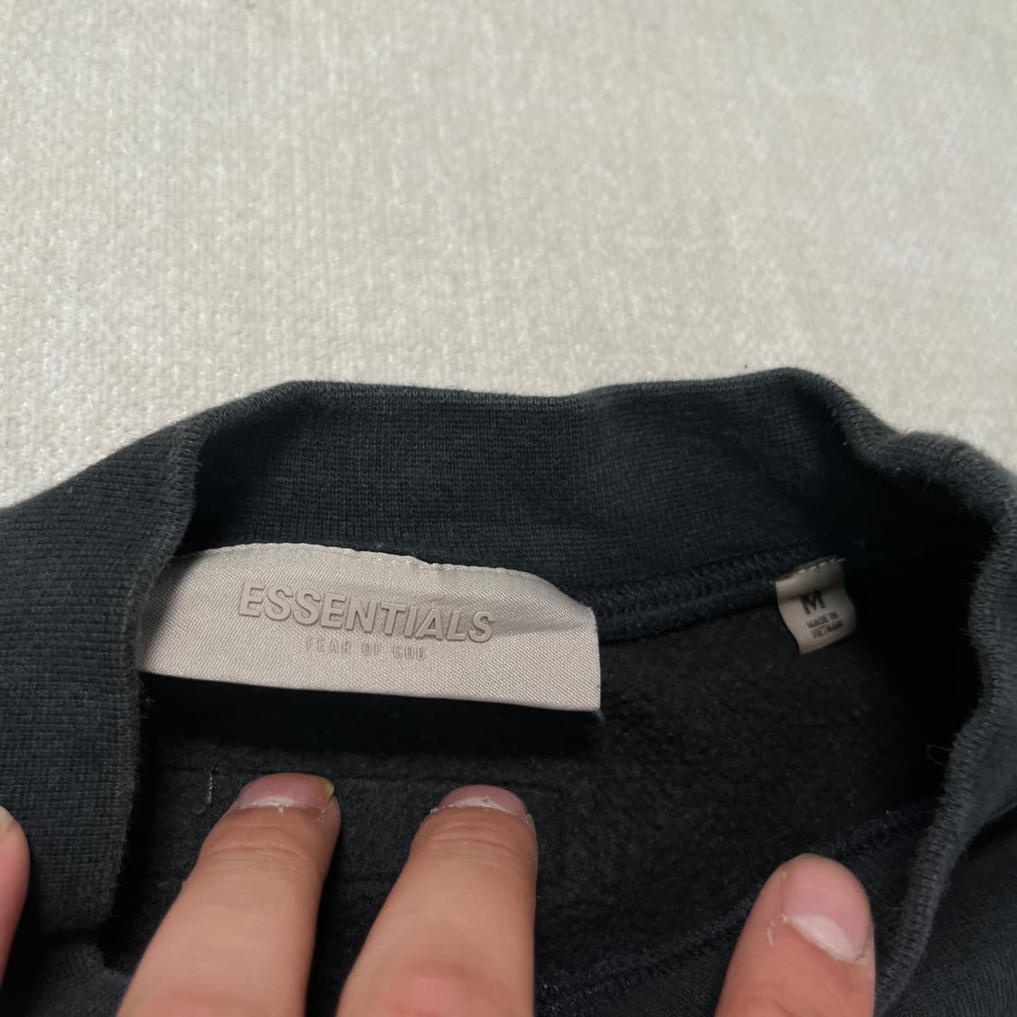 100 피오갓 에센셜 백로고 맨투맨 상품이미지3