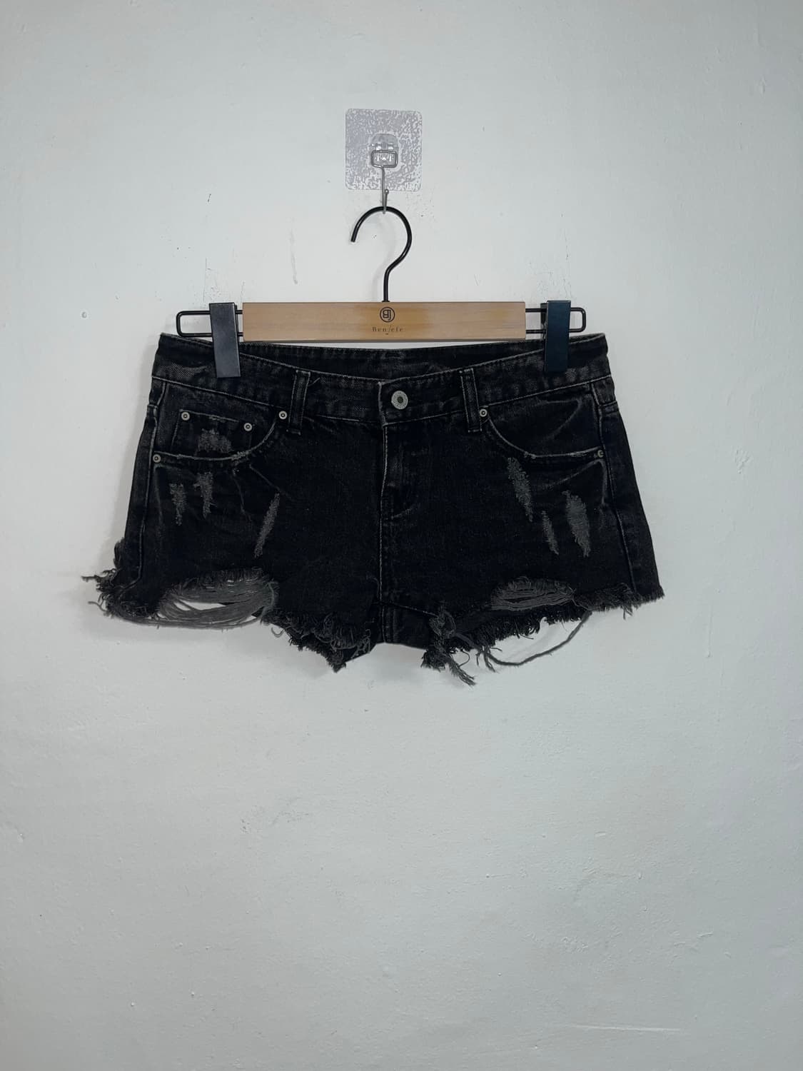 Y2K  데님 데미지 숏팬츠 상품이미지1