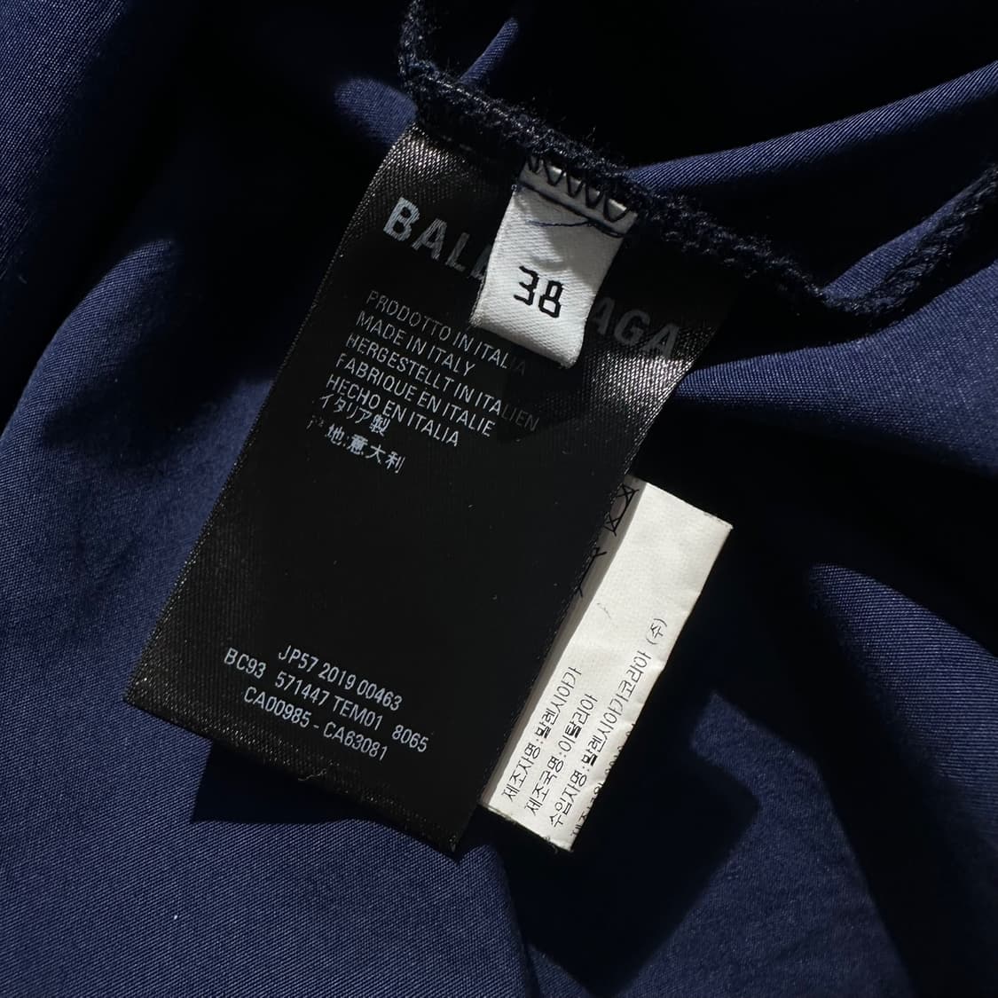 (매장판) 발렌시아가 백로고 셔츠 네이비 상품이미지7