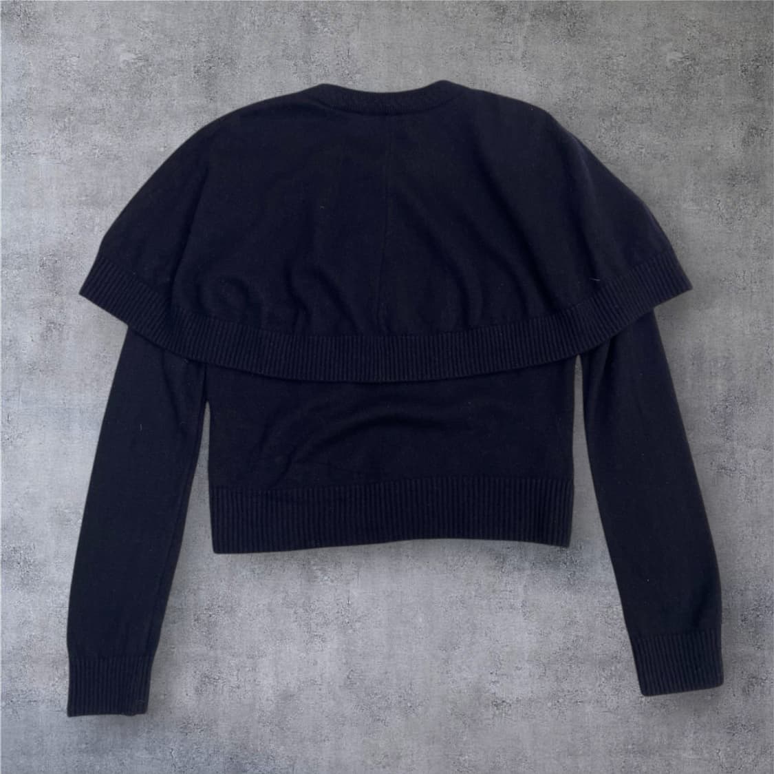 주크 Zooc 네이비 레이어드 숄 니트 가디건 S 상품이미지8