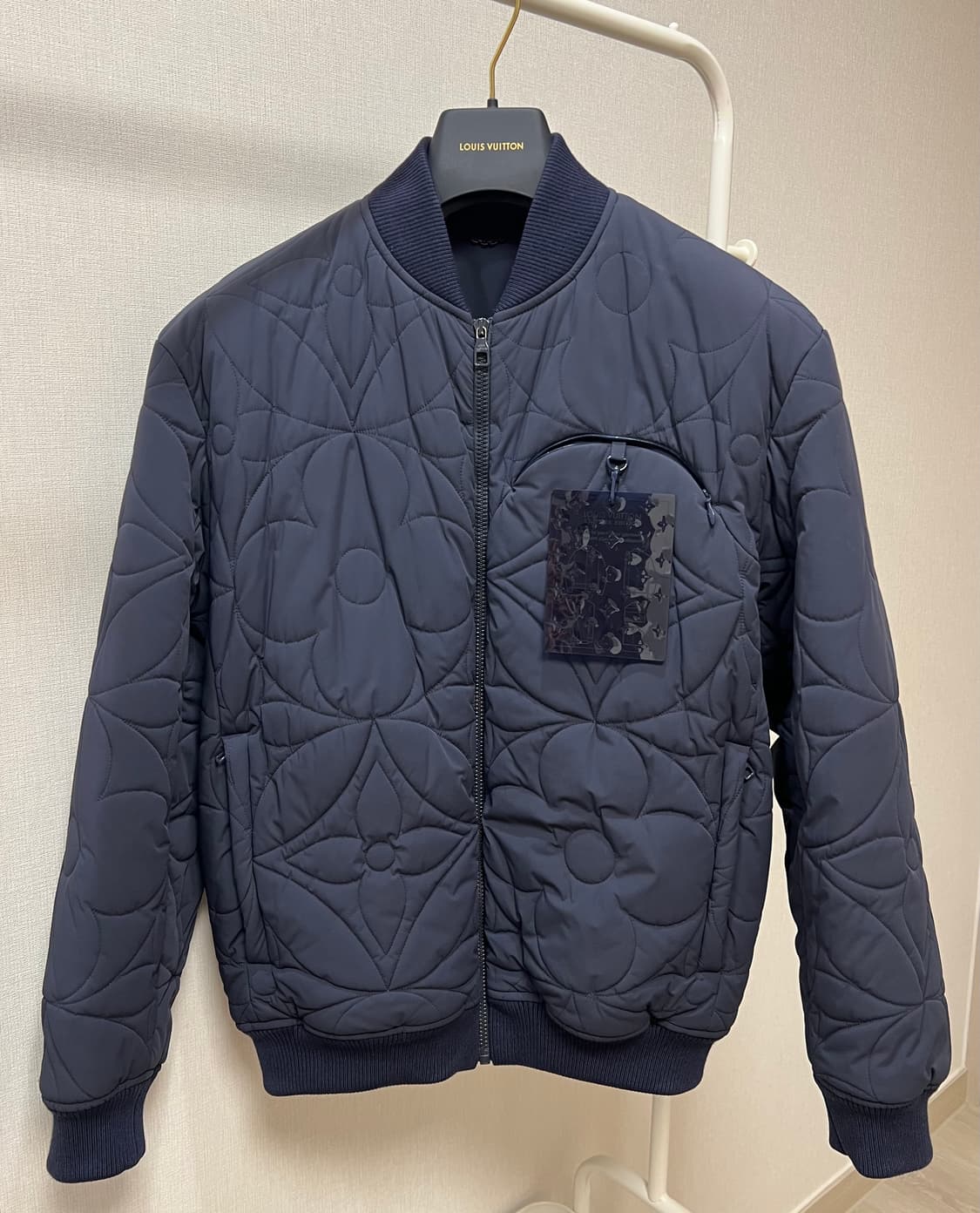 [50/새상품급] 루이비통 LVSE 모노그램 퀼티드 블루종 봄버 자켓 상품이미지1