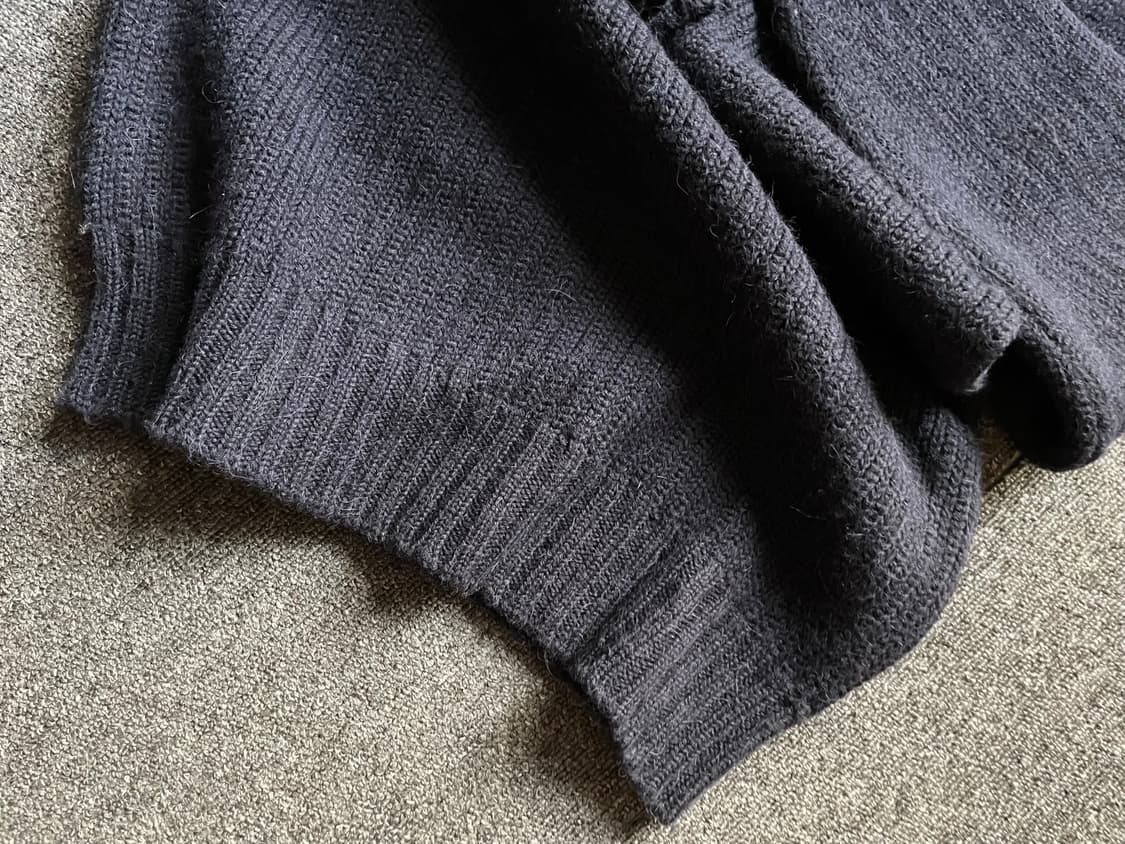 피그벨 울 터틀넥 니트 네이비 2사이즈 상품이미지8