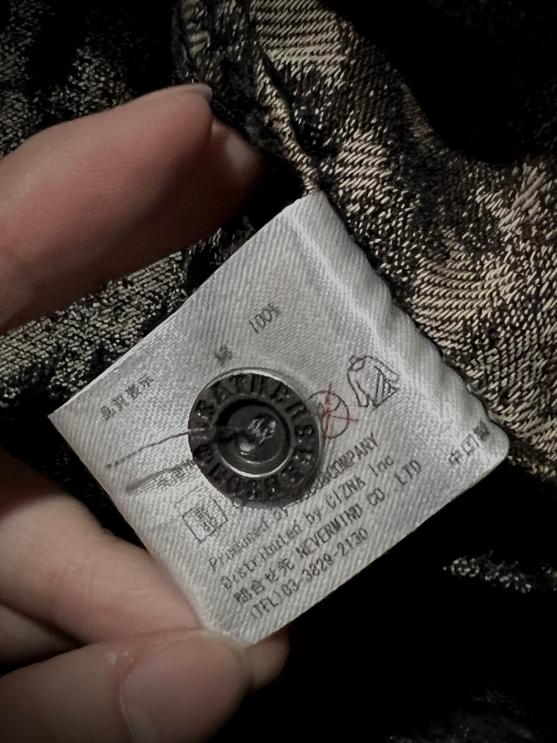 Vanson 레오파드 스컬자수 반팔 셔츠  상품이미지10
