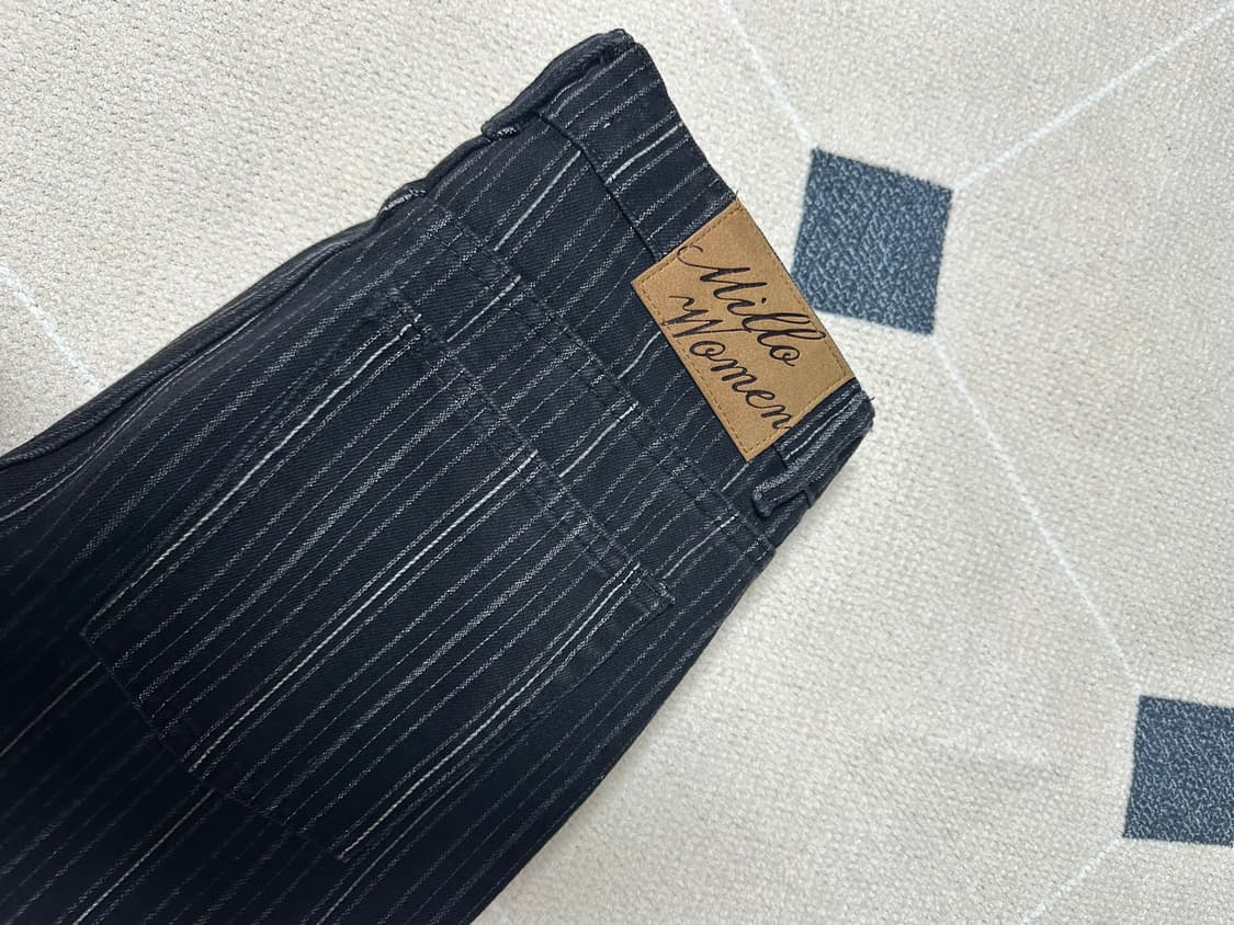 [S] 밀로 우먼 스트라이프 벌룬 데님 팬츠 상품이미지7