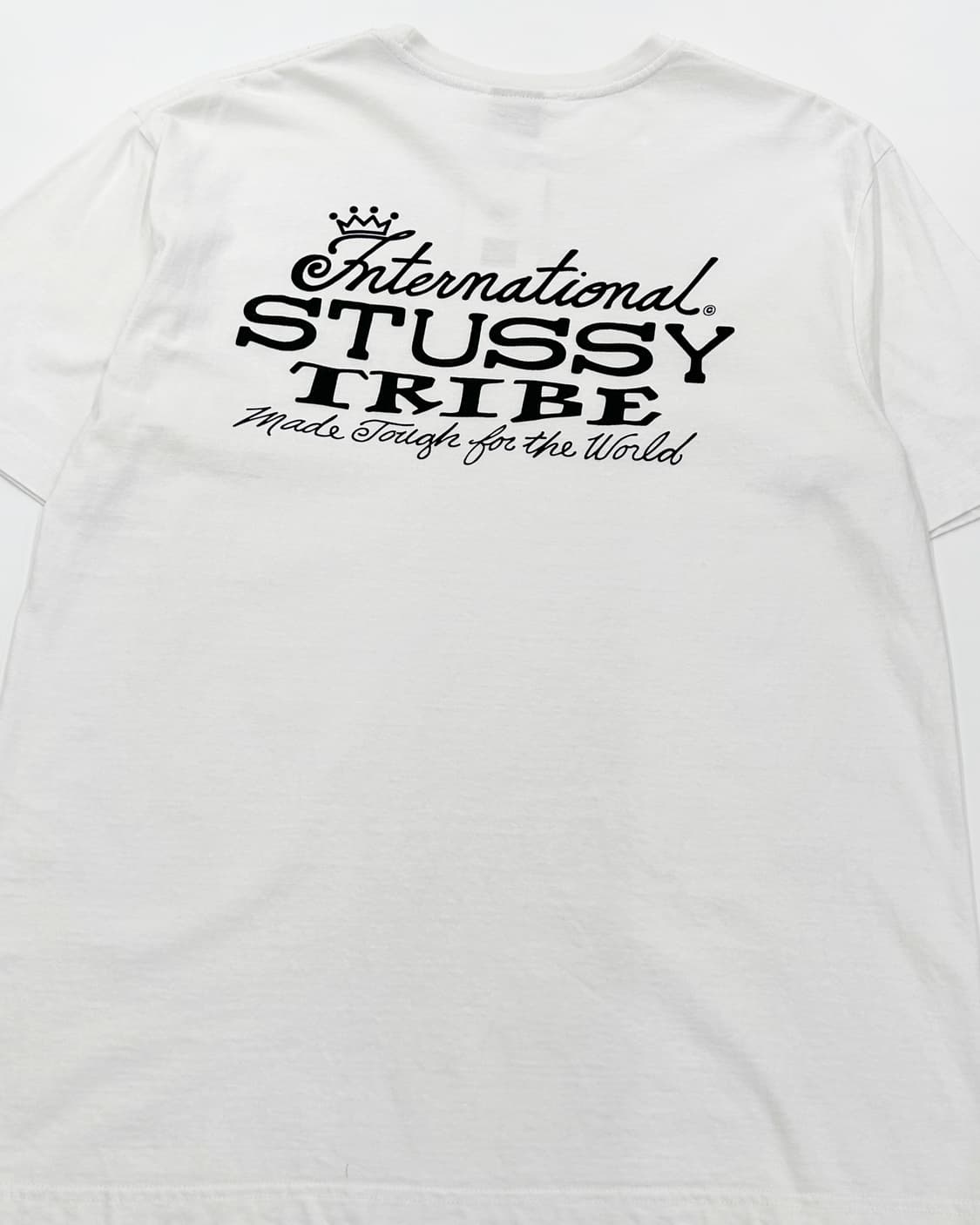 Stussy USA 90s 트라이브 반팔 티셔츠 화이트 상품이미지1