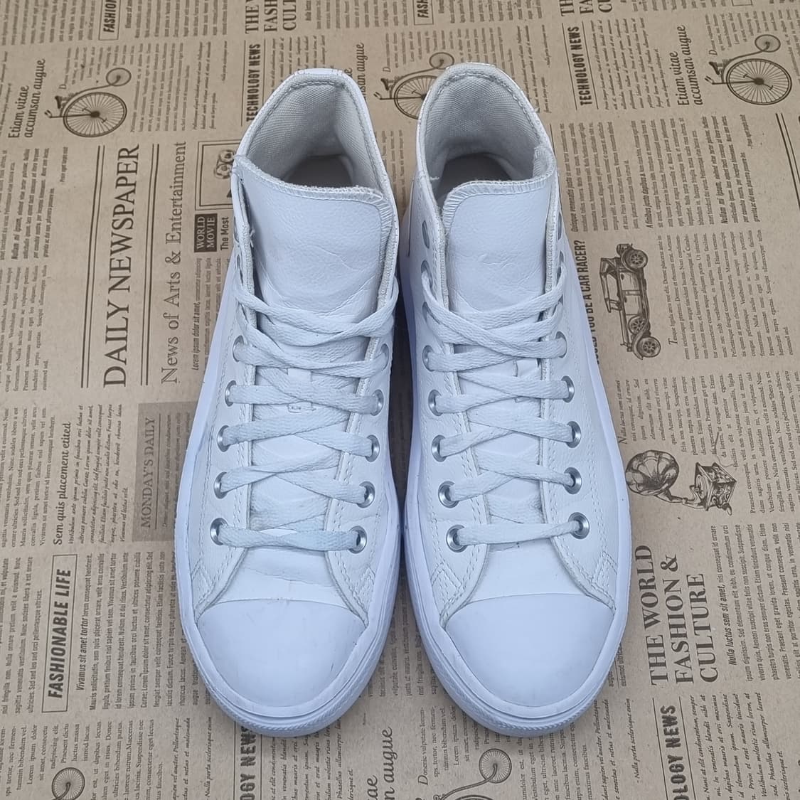 컨버스 무브 레더 흰색 하이탑250 상품이미지2
