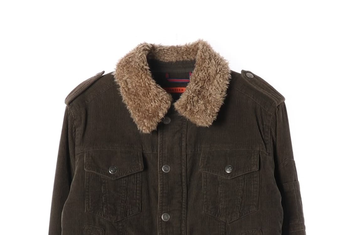 빈티지 딥브라운 코듀로이 셰르파 트러커 자켓 M 상품이미지4