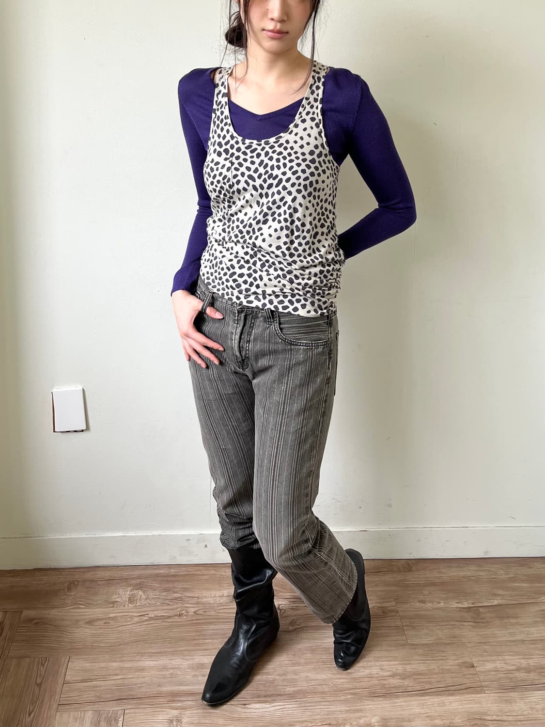 theory 레오파드 베스트 상품이미지5