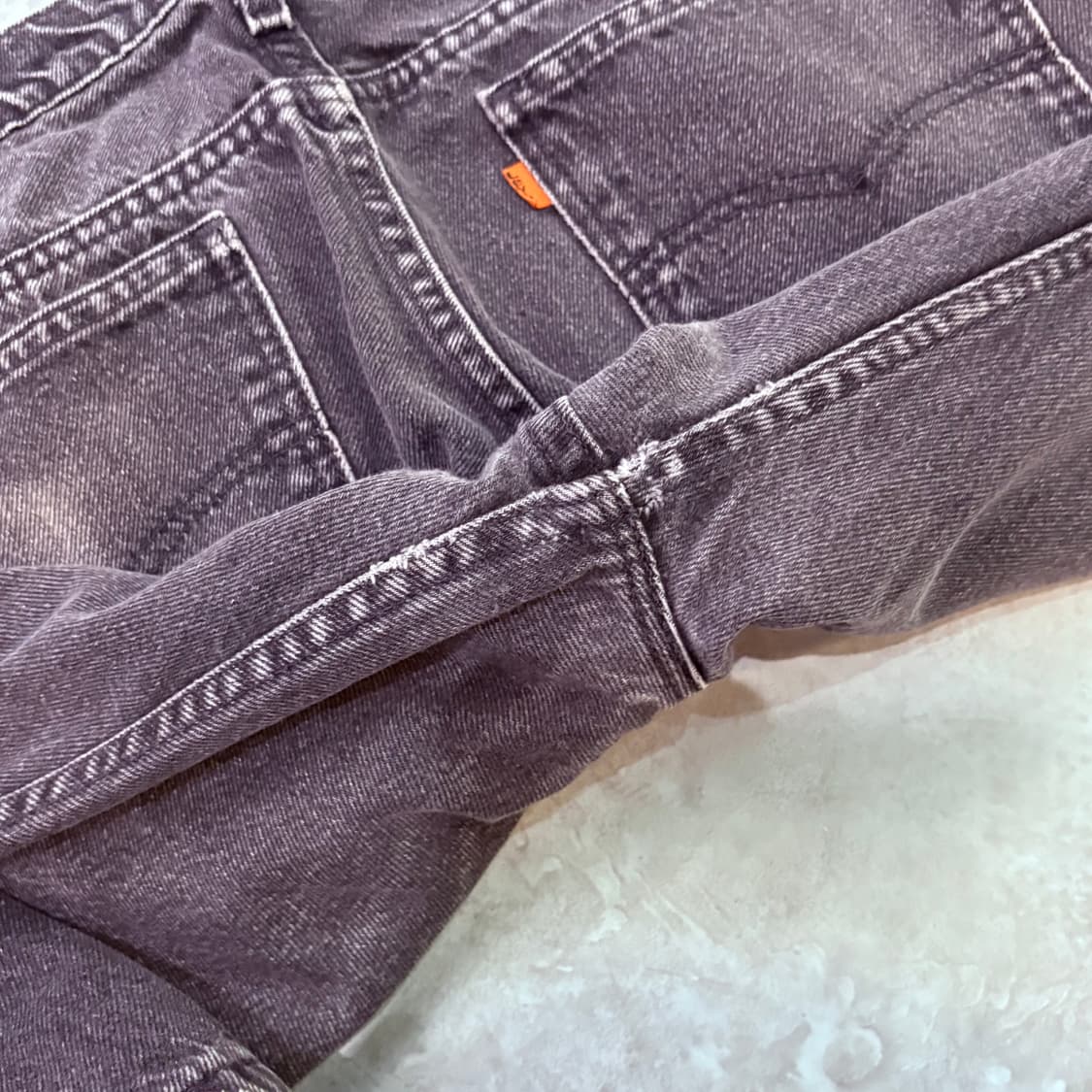 [38/32] USA 🇺🇸 리바이스 505 오렌지 탭 흑청 블랙 상품이미지7