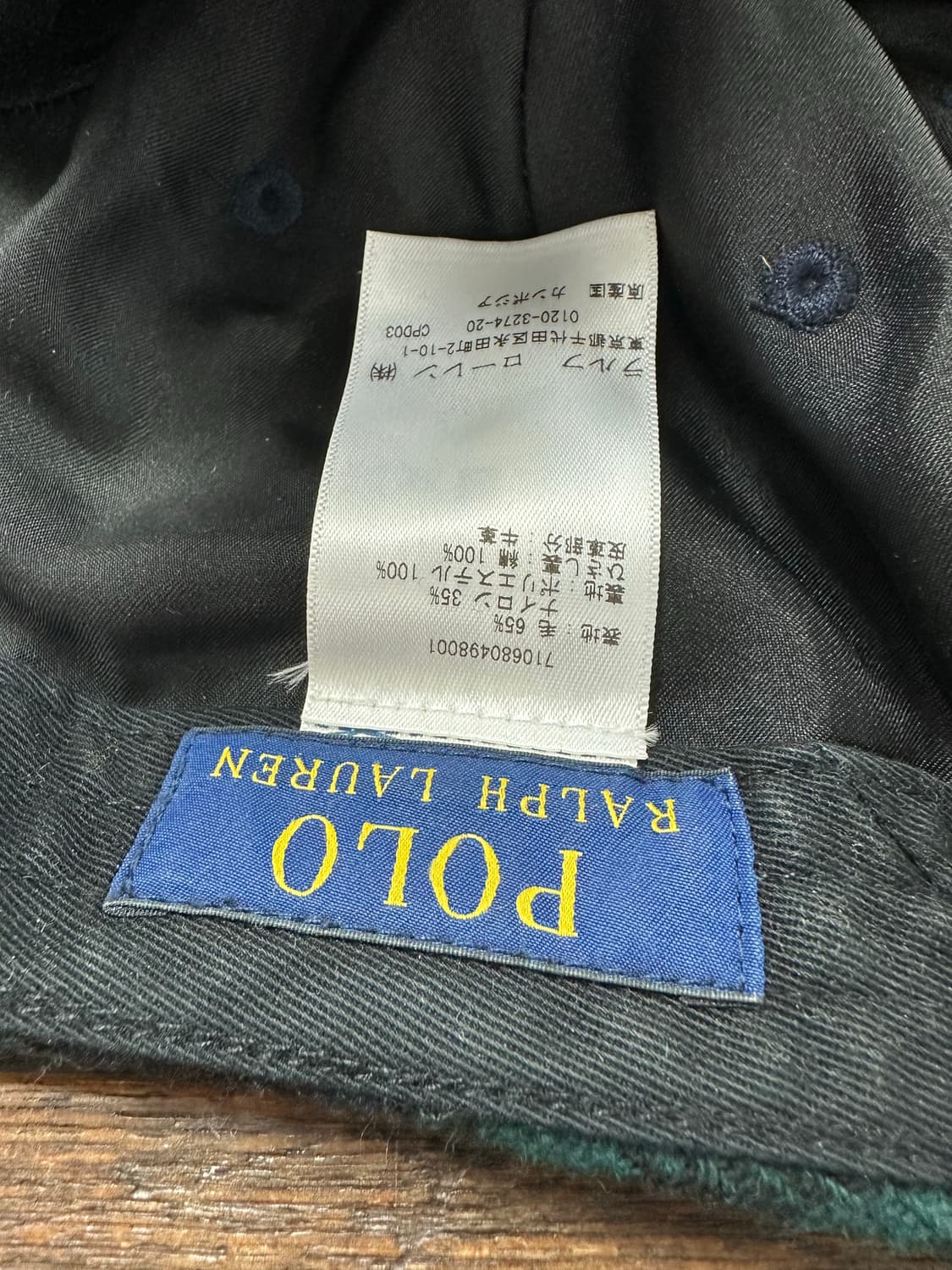 POLO 그린체크 울 캡 모자 상품이미지6