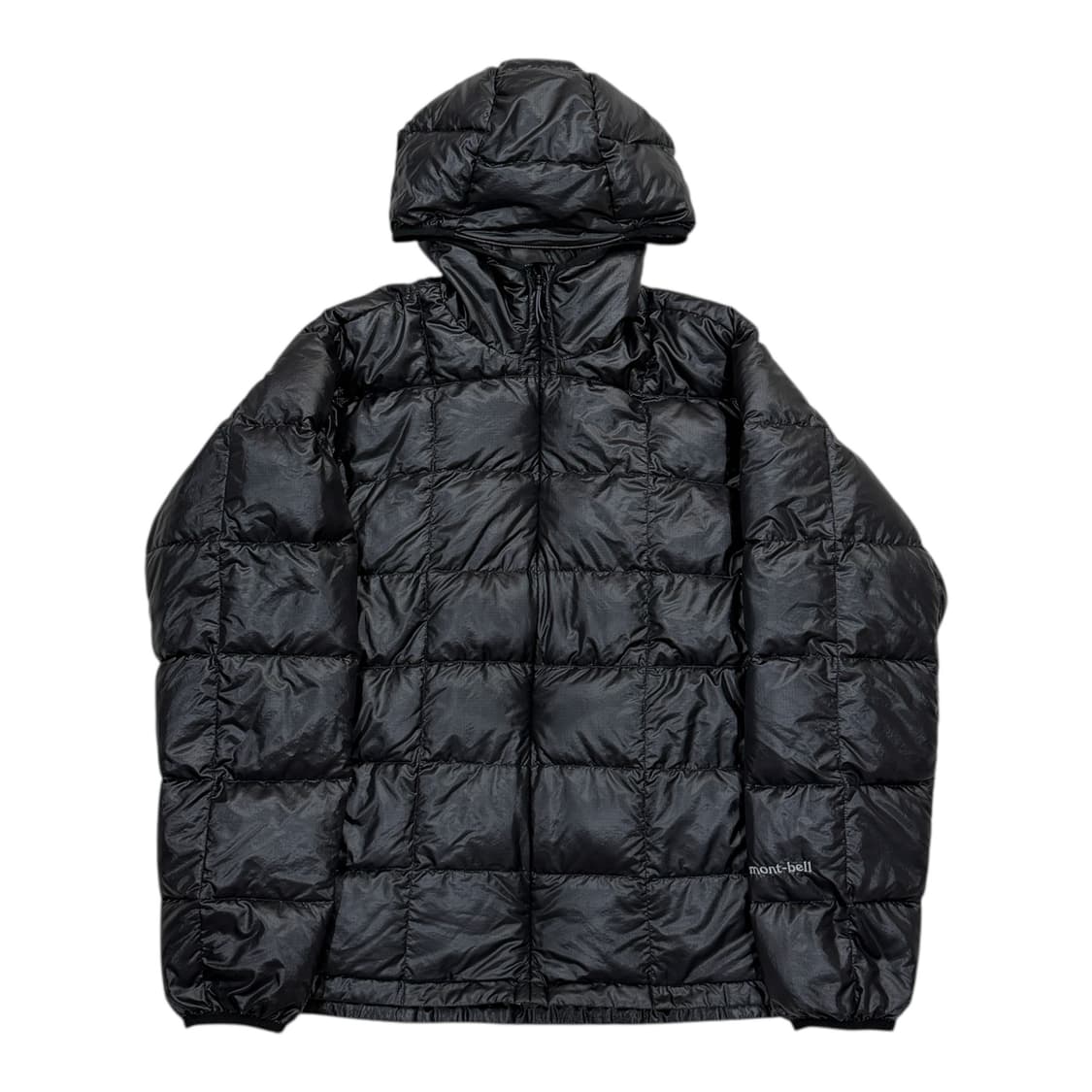 몽벨 빈티지 우먼 나일론 후드 경량패딩 블랙 S 상품이미지1