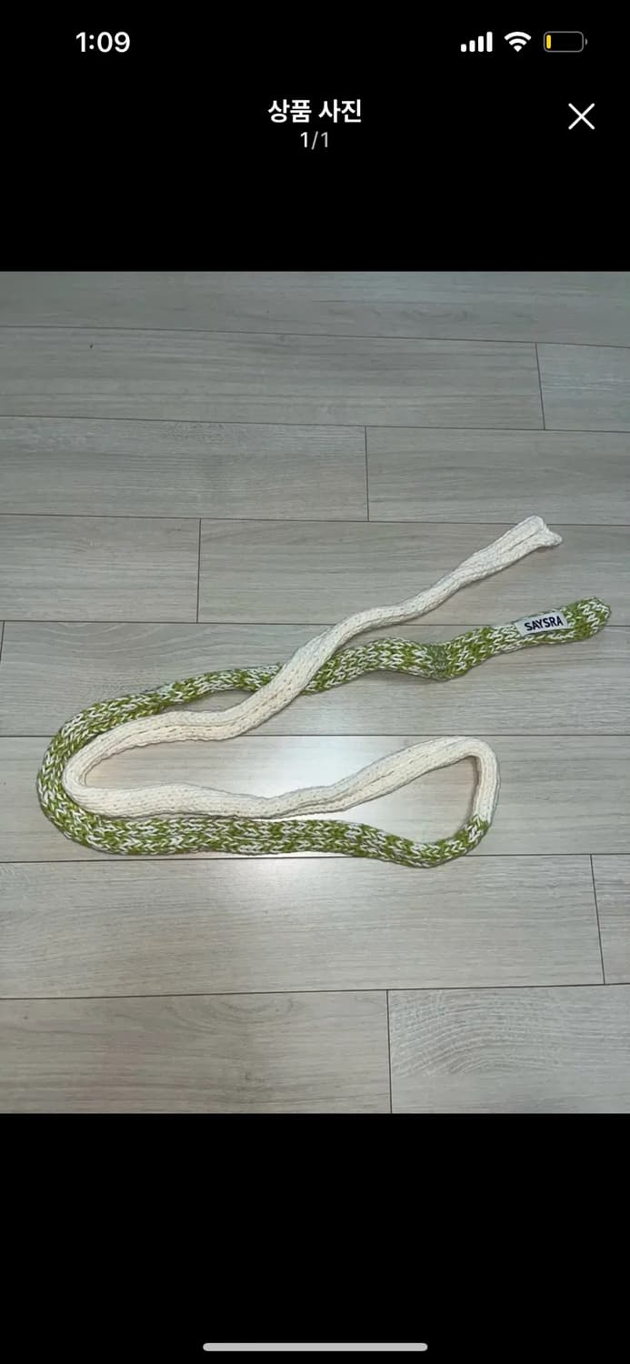 saysra 세이스라 믹스 롱 머플러 그린 상품이미지1