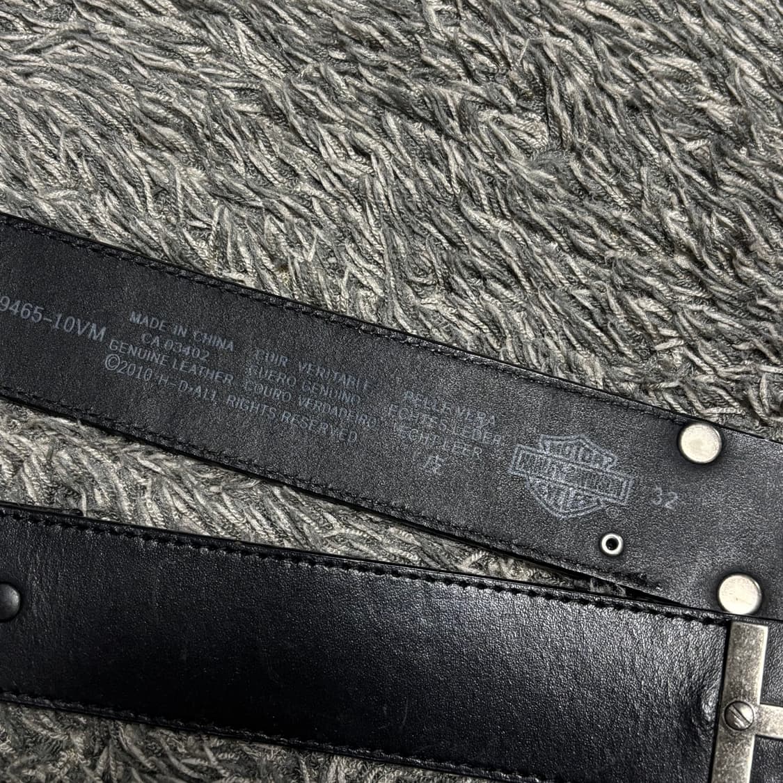 Harley Davidson Leather Belt 할리데이비슨 레더벨트 상품이미지9