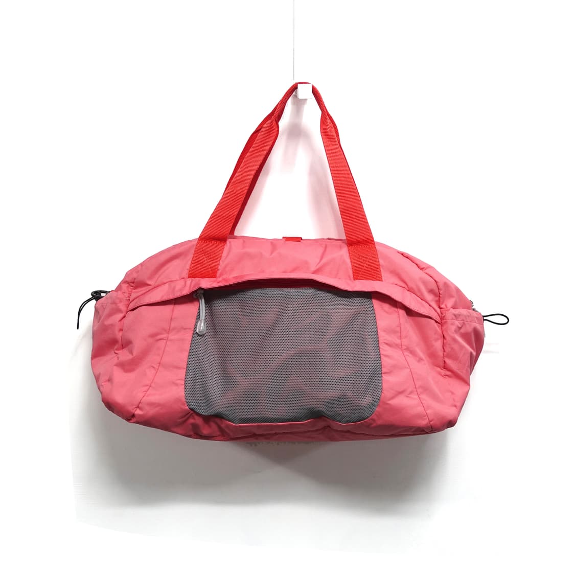 빈티지 코랄 핑크 나일론 레드위빙 스포츠 더플백  상품이미지1