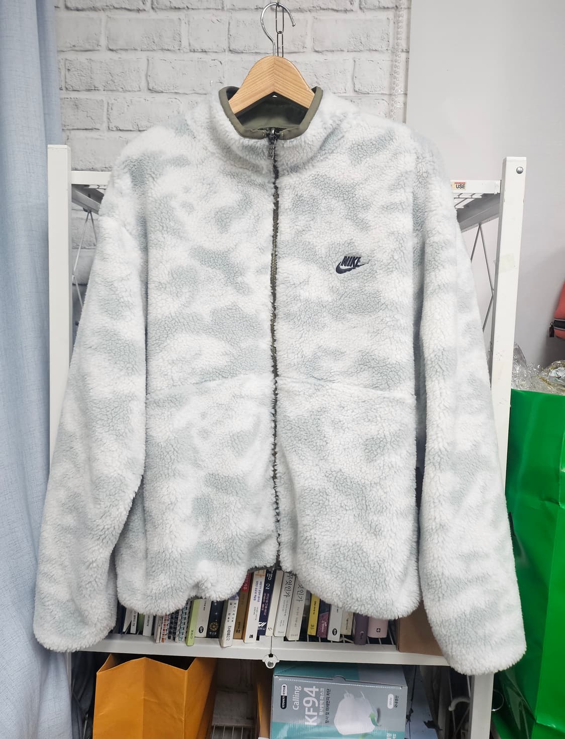 나이키 후리스자켓 110 양면 뽀글이 카모 플리스자켓 XD32 상품이미지1