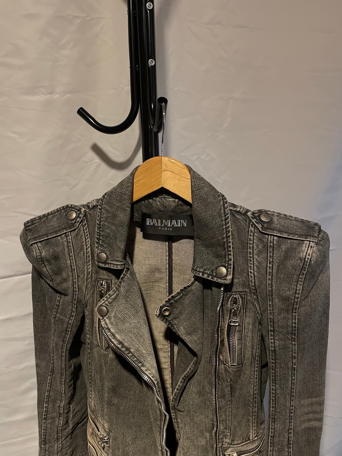 Balmain 2010ss 데카르넹 패디드 숄더 데님 자켓 상품이미지9