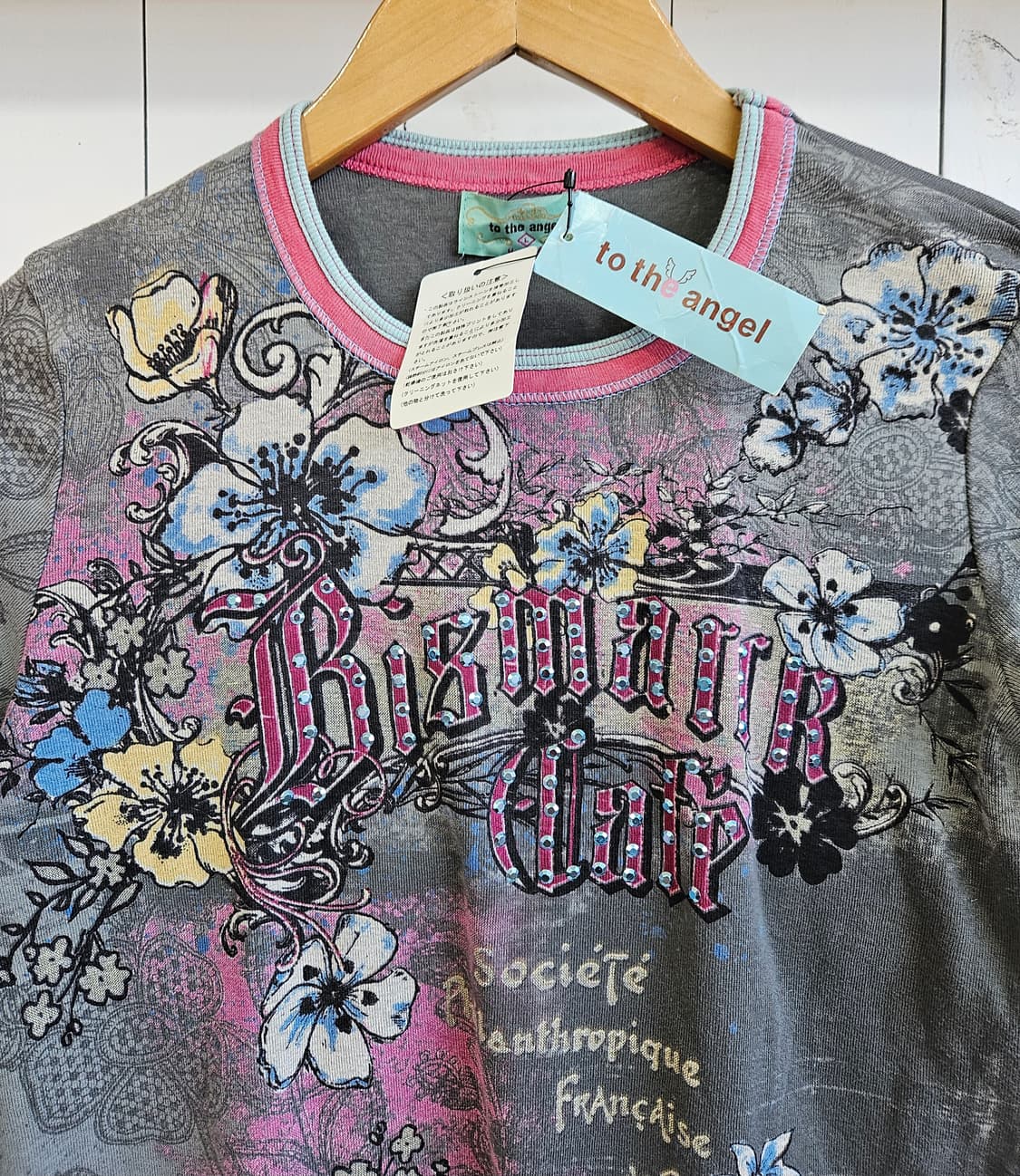 to the angel 플라워 스톤 프린팅 티셔츠 상품이미지2