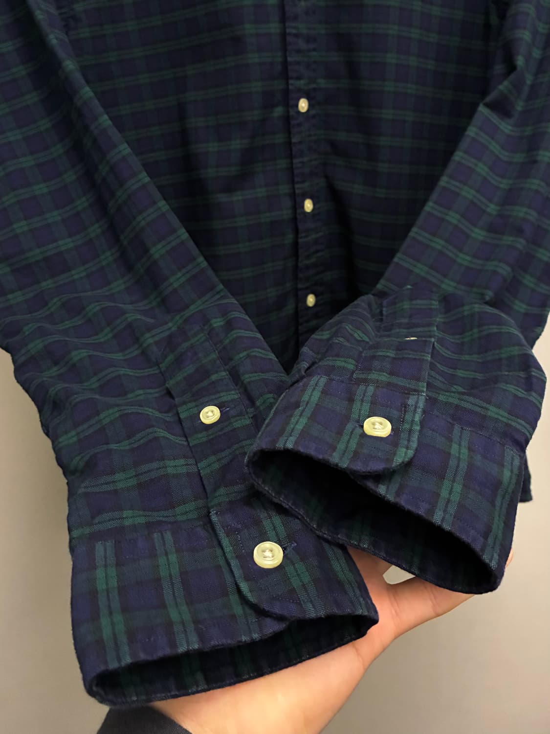 (L/105)POLO 폴로랄프로렌 블랙와치 타탄체크 버튼다운 셔츠  상품이미지5