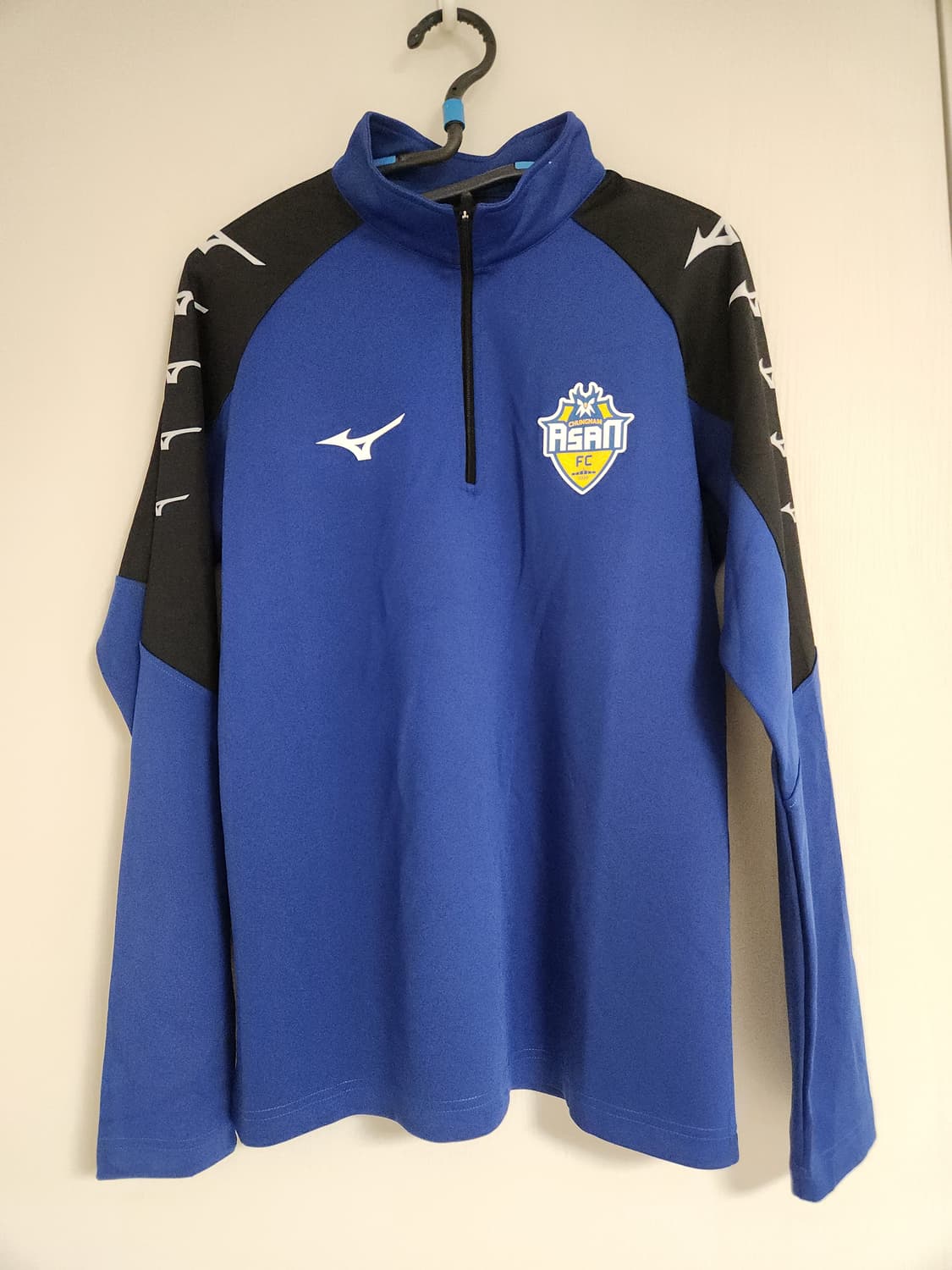 미즈노 아산 FC 긴팔 트레이닝 상의 사이즈 100 상품이미지1