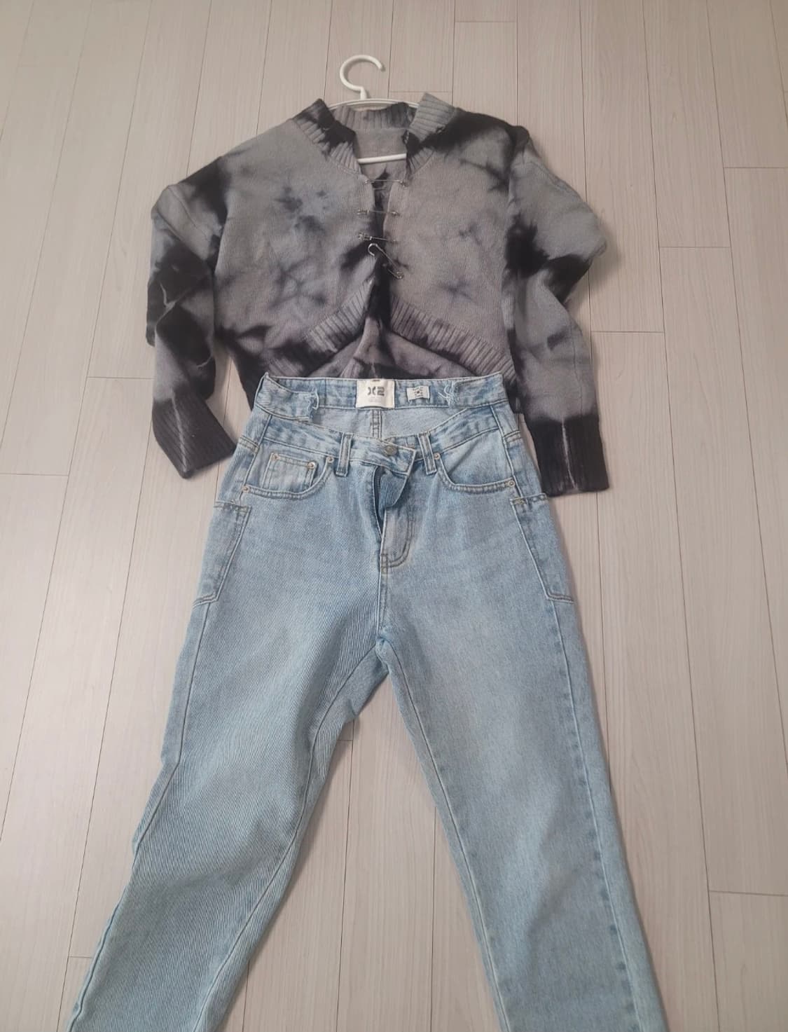 새상품 타이다이 크롭 니트 상품이미지4