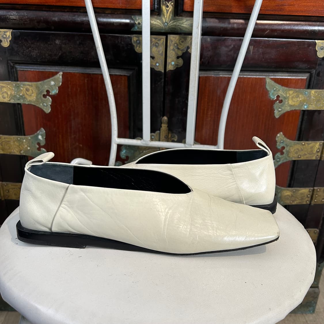 질샌더 스퀘어 토 발레리나 플렛 슈즈 상품이미지2