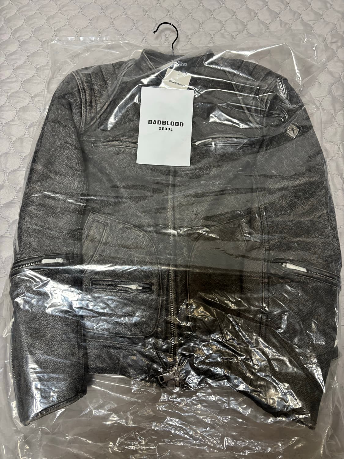 배드블러드 레더 가죽자켓 교환 또는 판매합니다. 상품이미지1