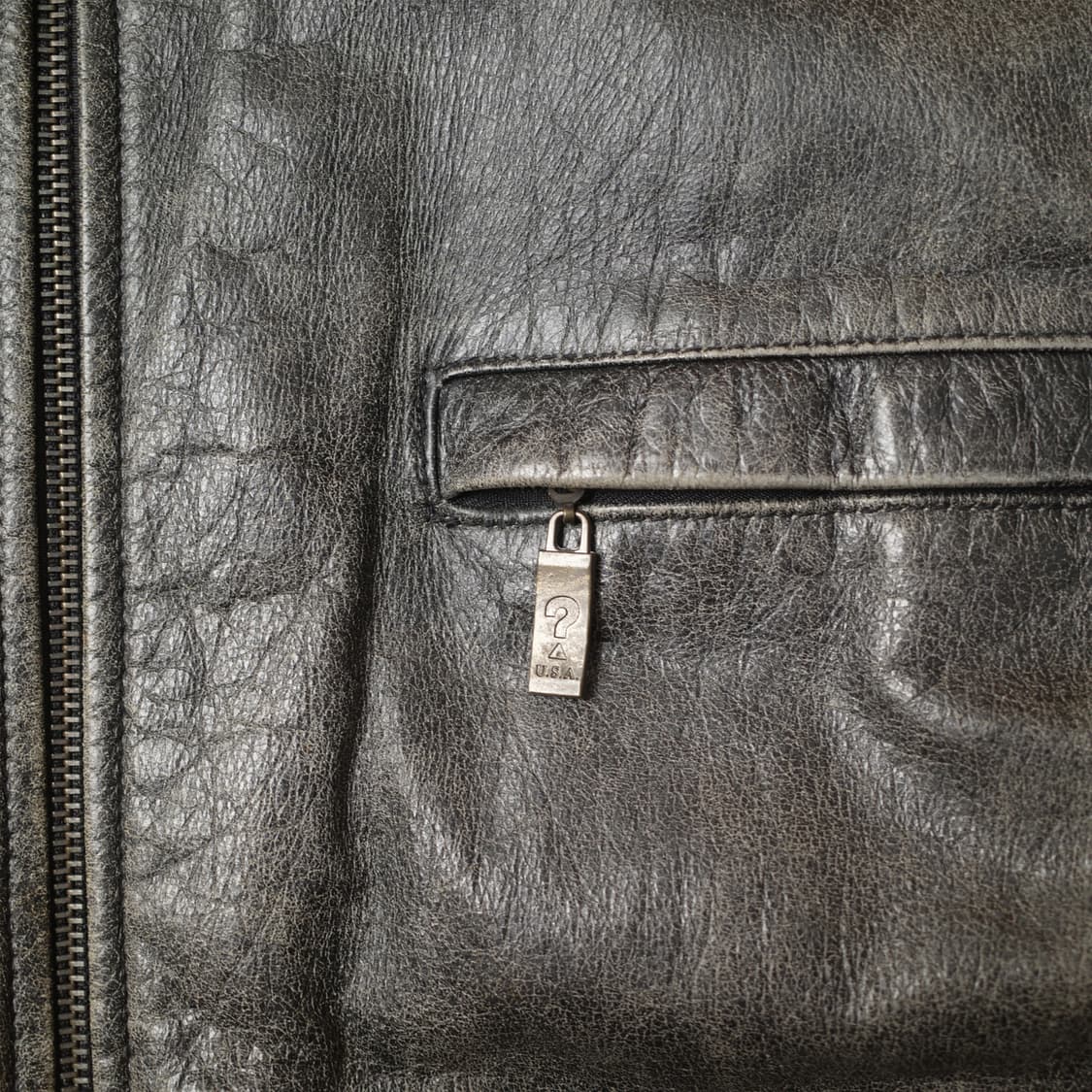 1990's Guess Jeans Leather Jacket 상품이미지4