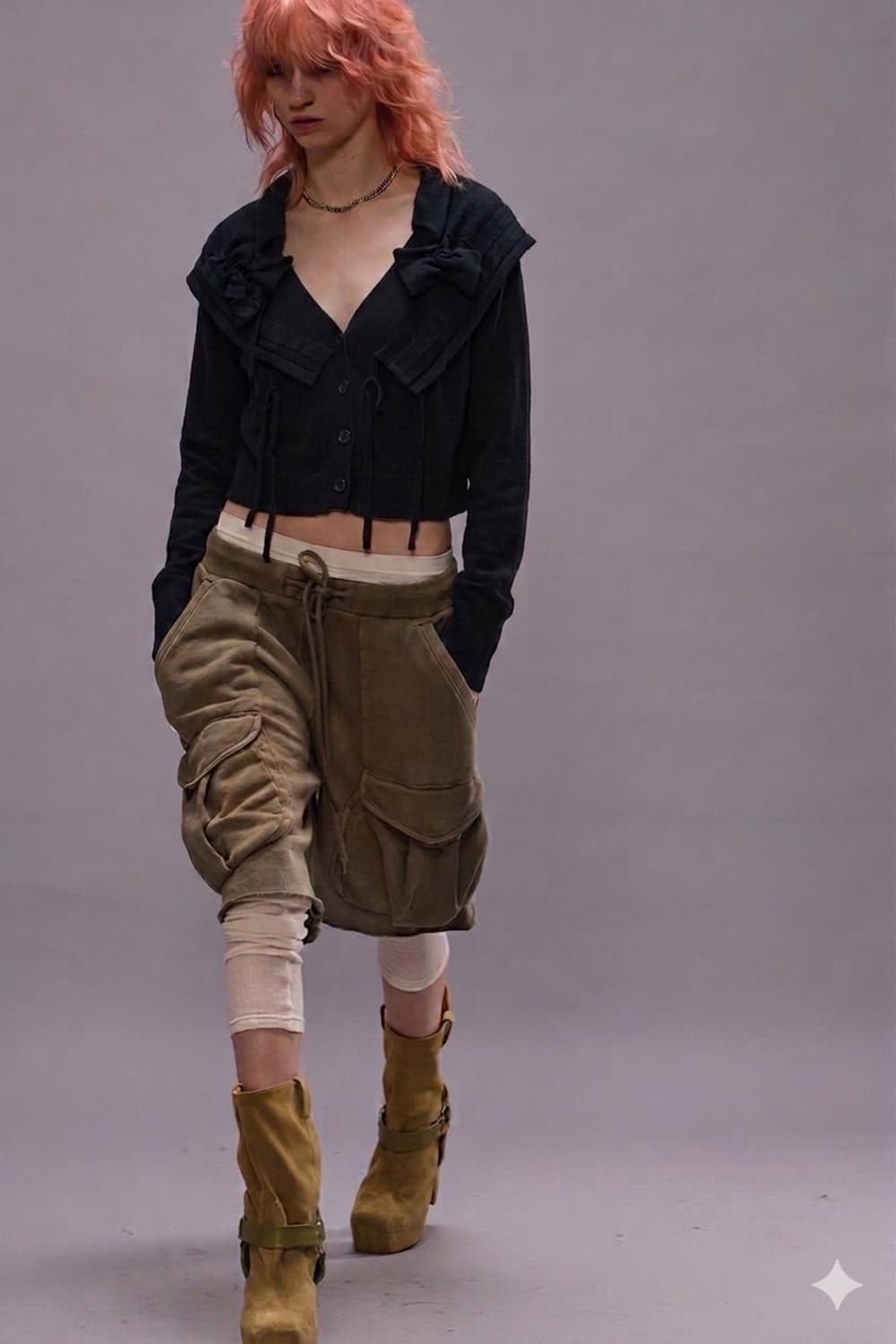 HIROKO KOSHINO 울100 가디건 상품이미지7