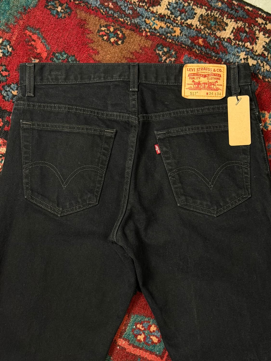 00's 리바이스 517 블랙 부츠컷 플레어진 상품이미지6