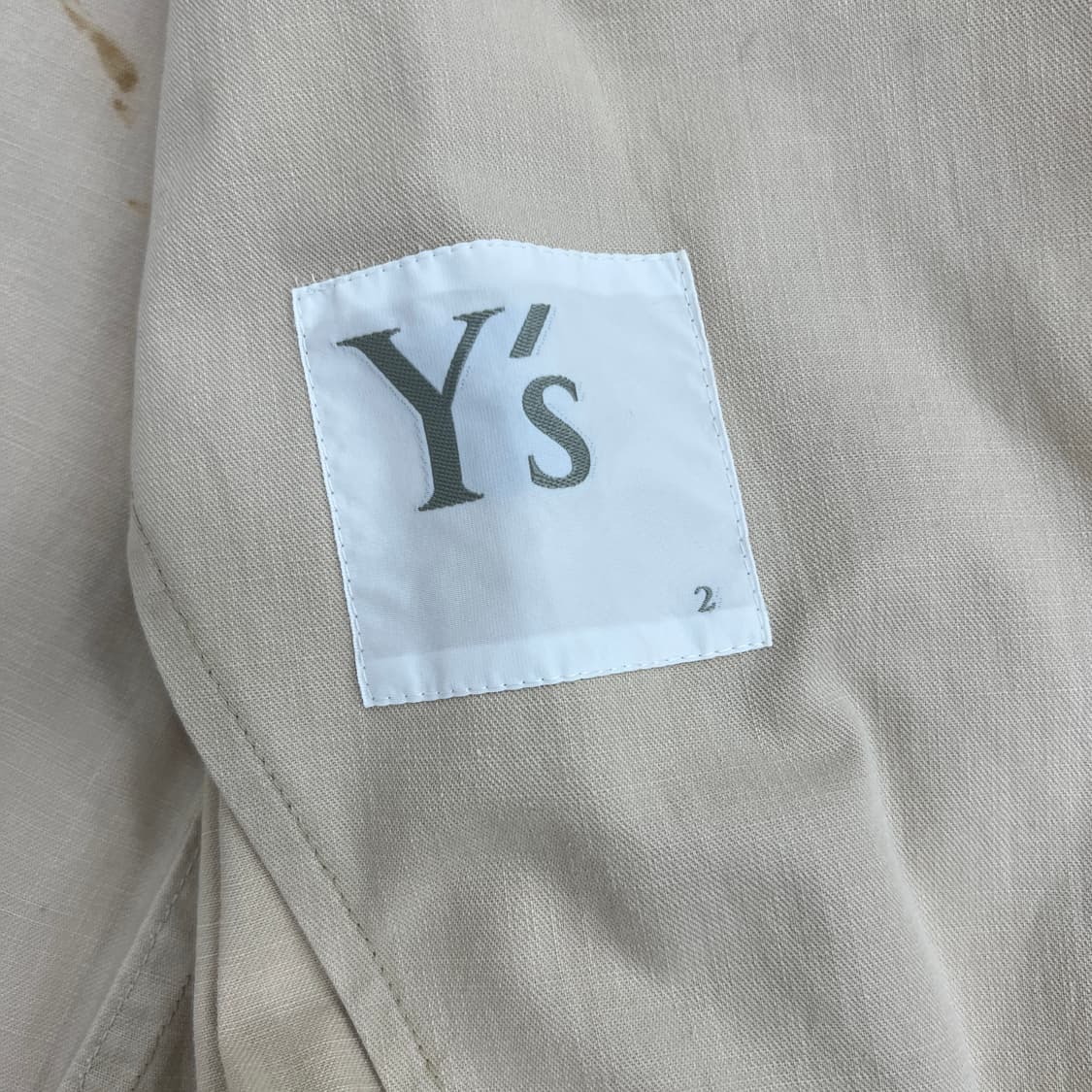 Y's 요지 야마모토 오픈 칼라 하프 코트  상품이미지3