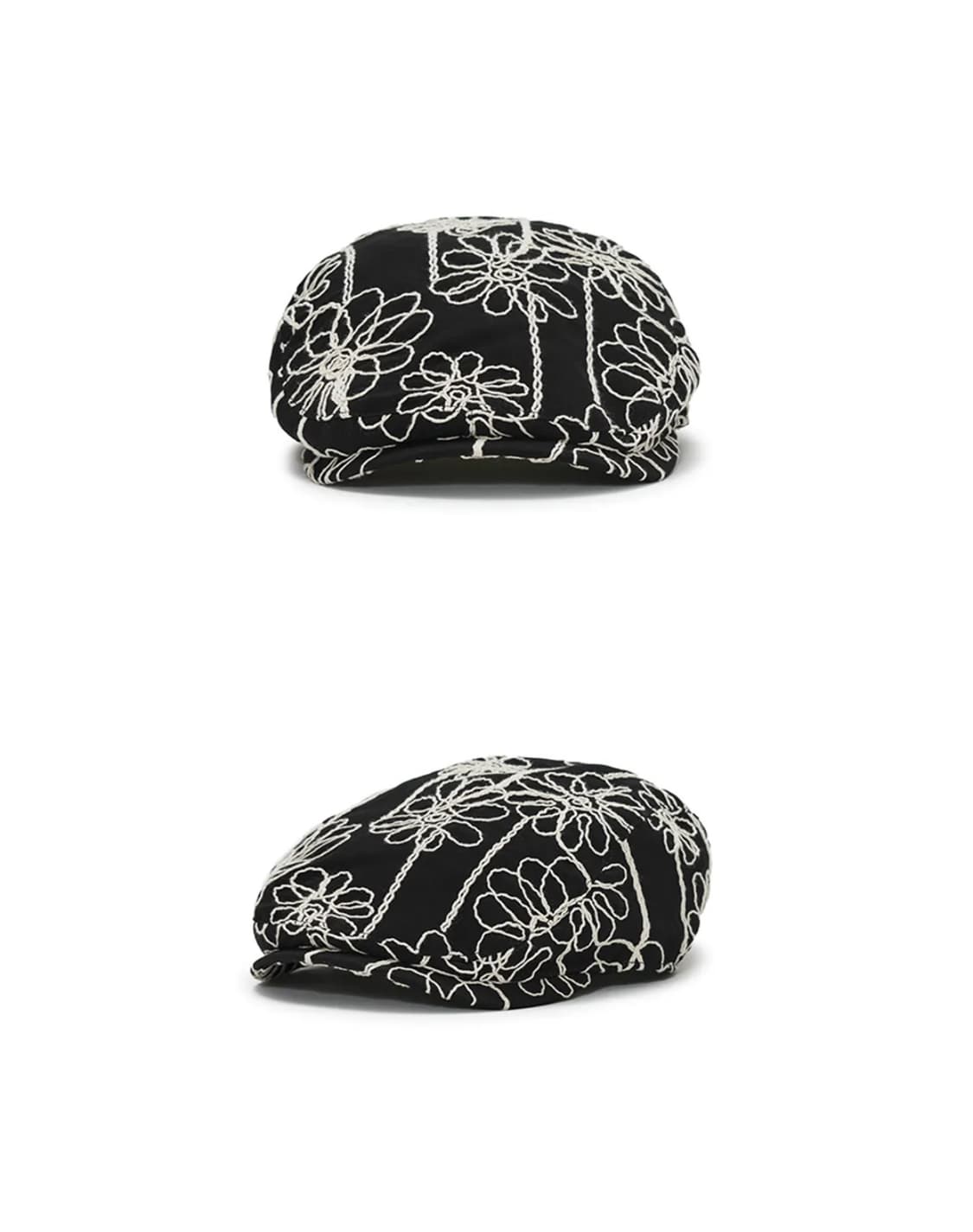 어썸니즈 클래식 헌팅 캡 플라워 로즈 베레모 상품이미지2