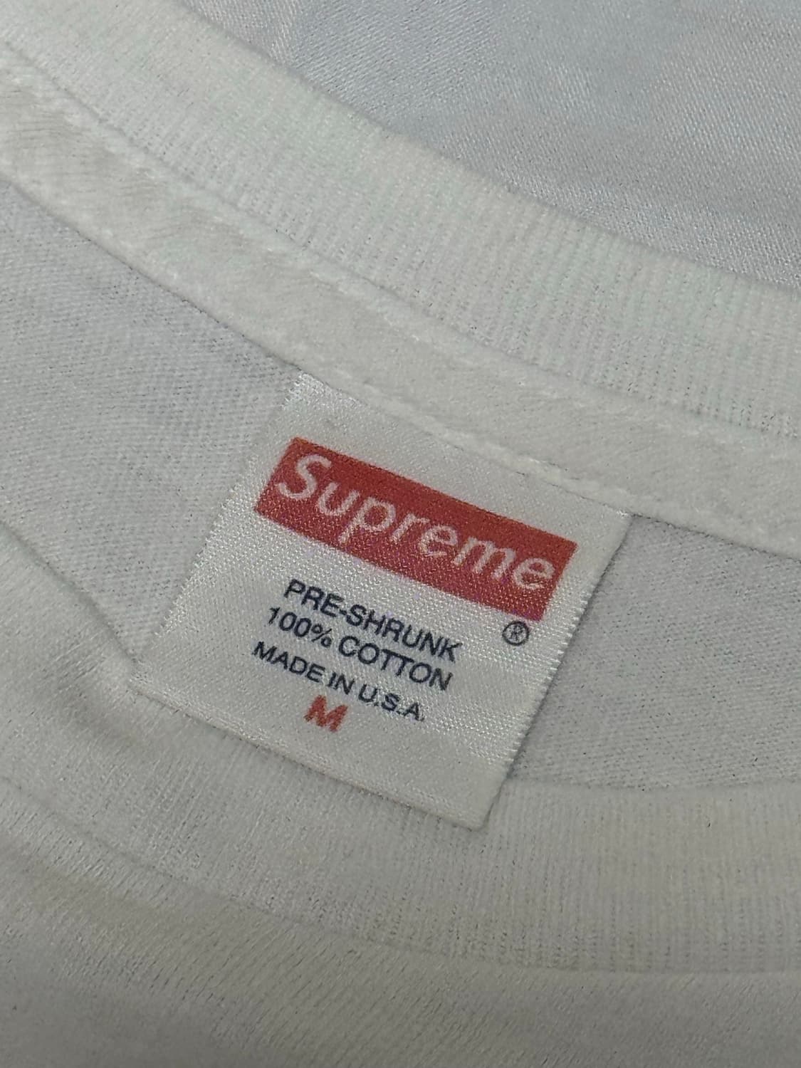 슈프림 20주년 힌색박스로고 티셔츠 fw-2014 상품이미지5