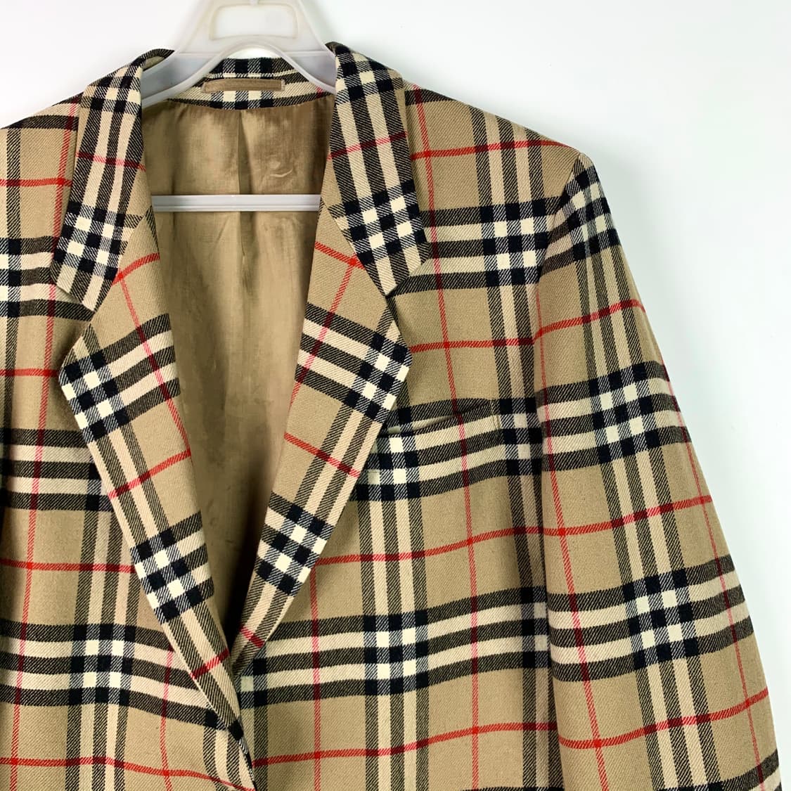 버버리 90s 오리지널 노바 체크 블레이져 상품이미지8