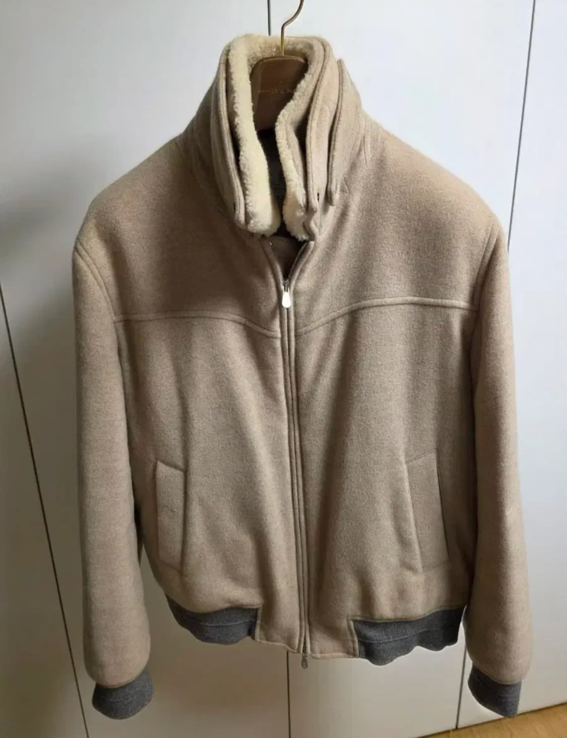 [1500만원]브루넬로 쿠치넬리 캐시미어100% 시어링 자켓 블루종팔아요 상품이미지2