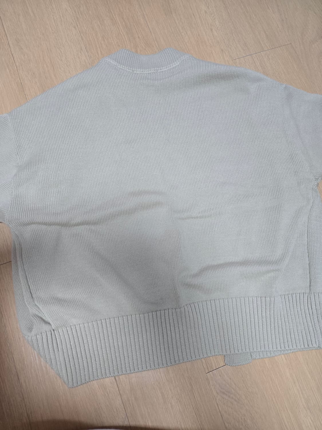 아미 빅로고 가디건 베이지 상품이미지3