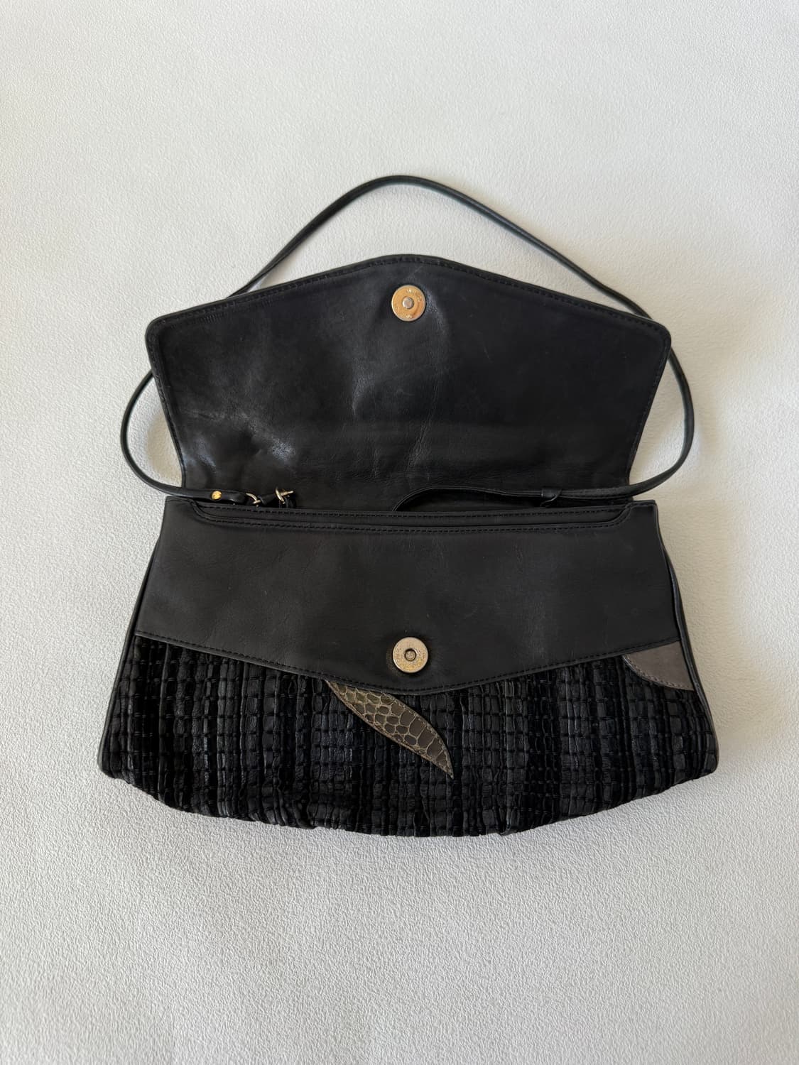 Pre owned 레더 숄더백 상품이미지3