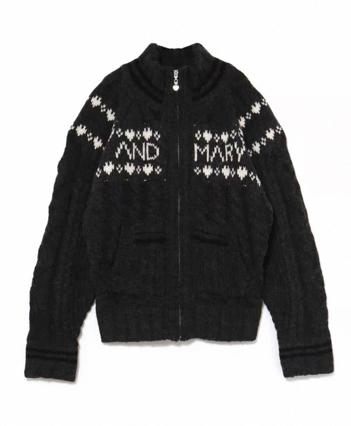 앤드마리 andmary 스나계 니트 집업 상품이미지2