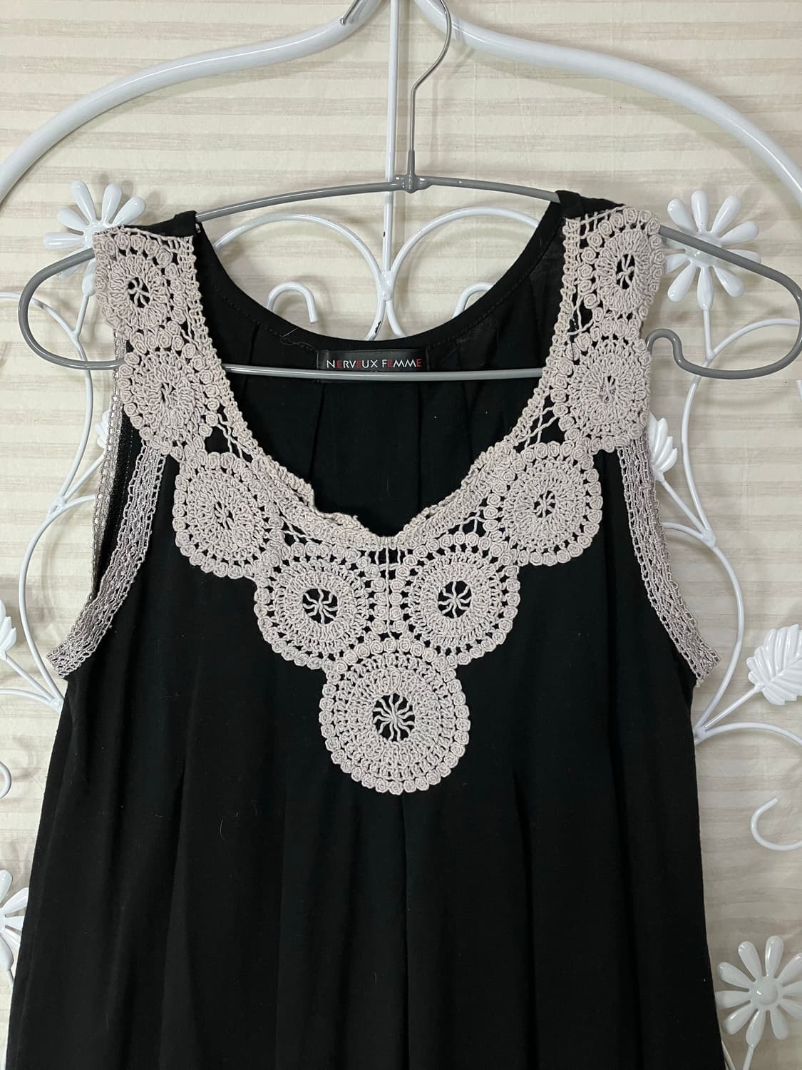 빈티지 블랙 오리엔탈 레이스 원피스 y2k 스트릿 갸루 펑키 일본빈티지 상품이미지3