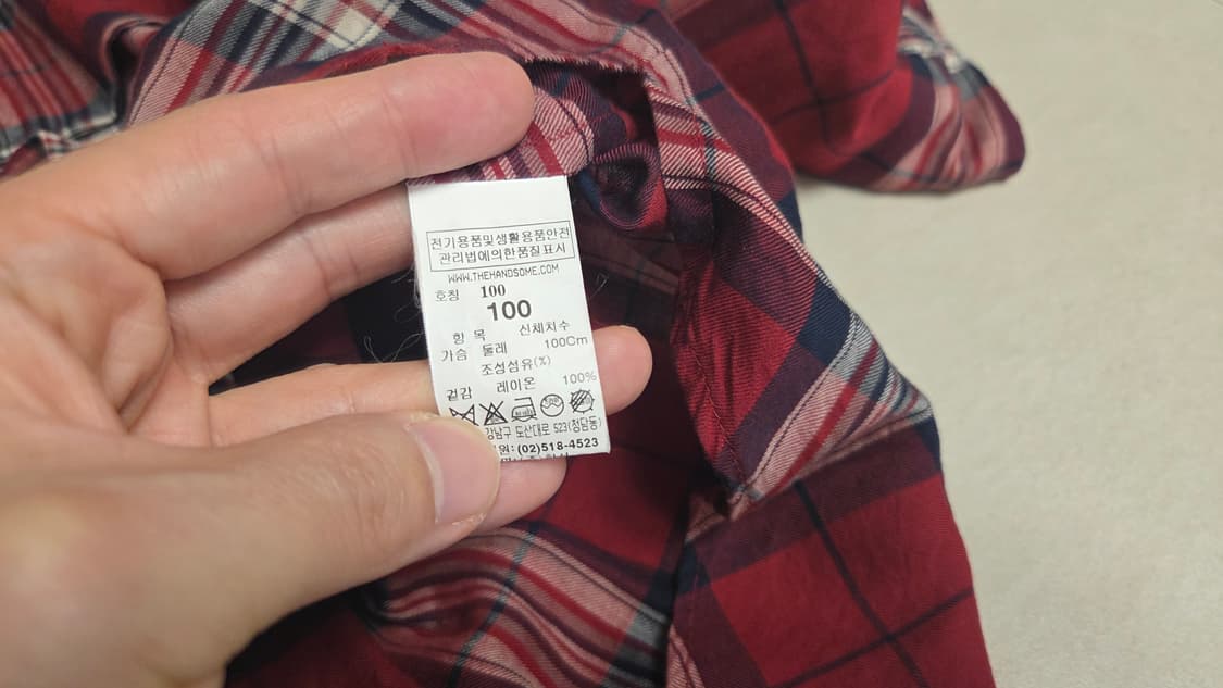 시스템 옴므  레드 타탄 체크 셔츠 상품이미지5