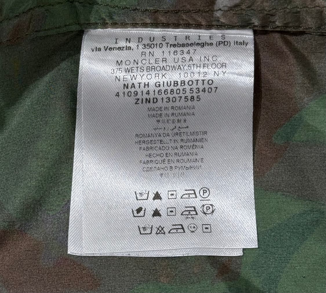 몽클레어 나스 패커블 카모플라쥬 윈드브레이커 자켓 상품이미지7