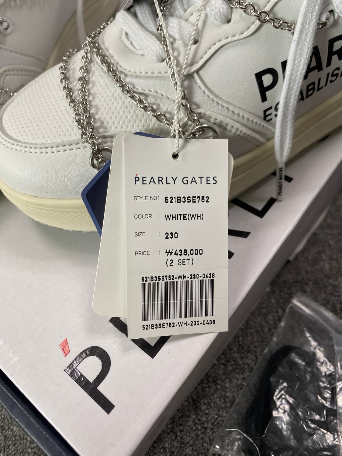 Pearly Gates 파리게이츠 골프 신발 230 (새상품) 택 있음 상품이미지3