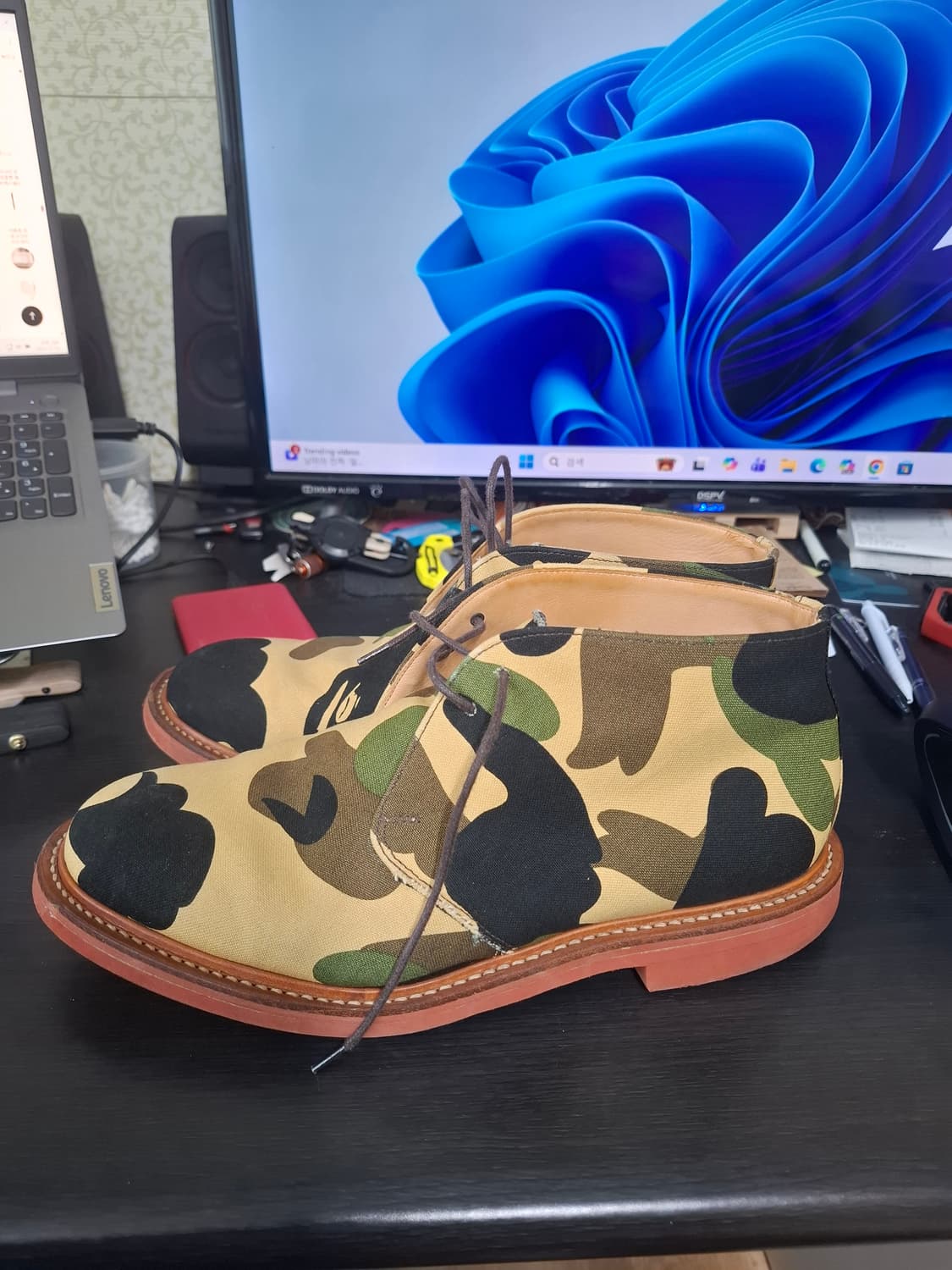 마크 맥네어리x베이프 카모 처카 부츠 280mm 상품이미지2