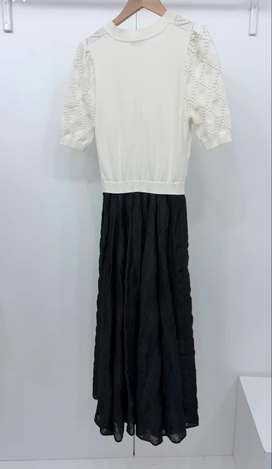 산드로 니트 배색 투톤 원피스 43 상품이미지8