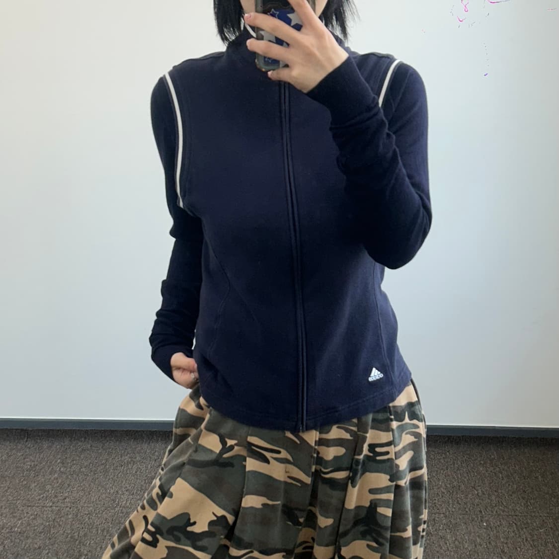 Adidas 아디다스 네이비 코튼 베스트 집업 상품이미지2