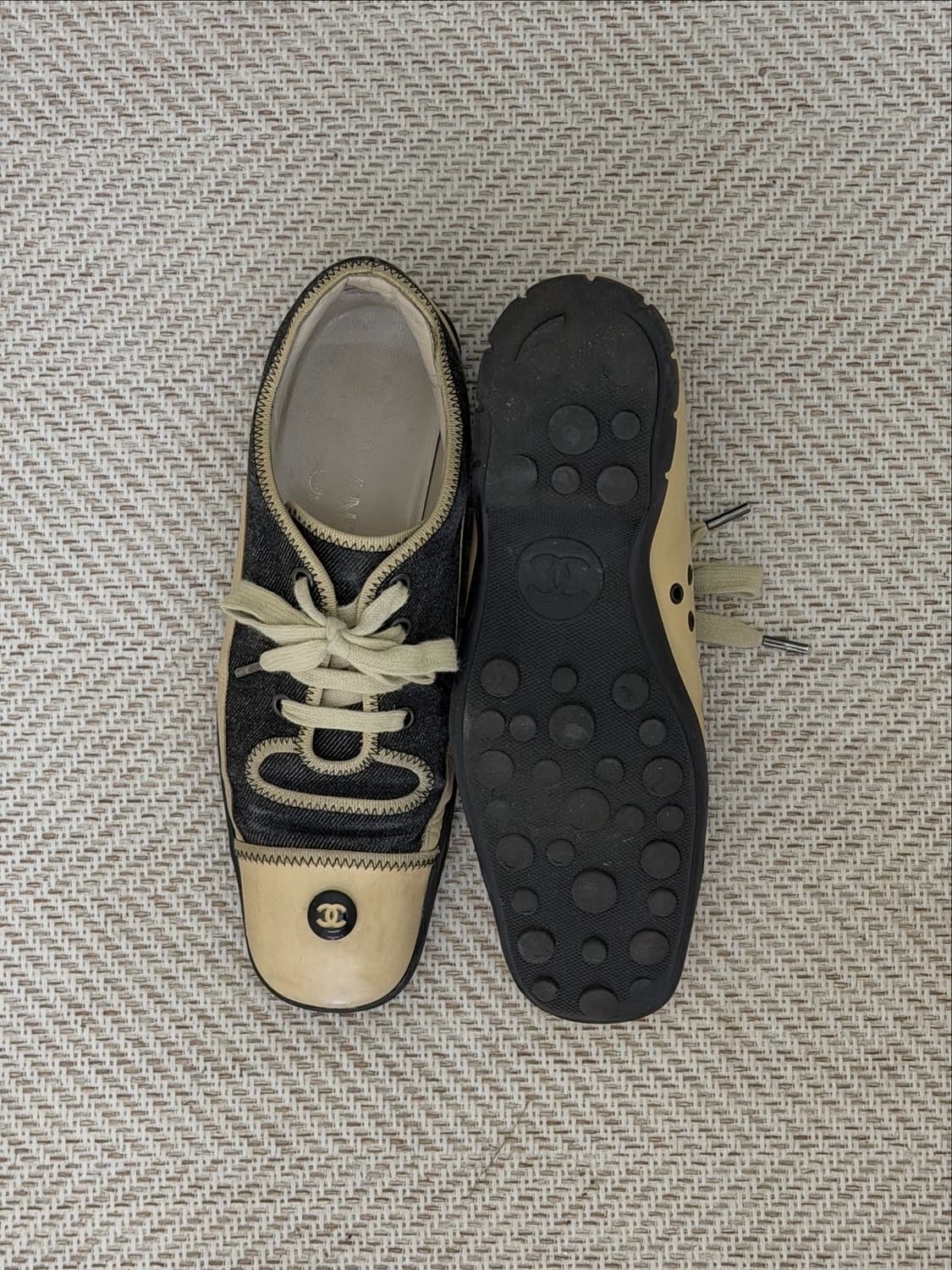 샤넬 80’s 빈티지 데님 코코마크 스니커즈 상품이미지2