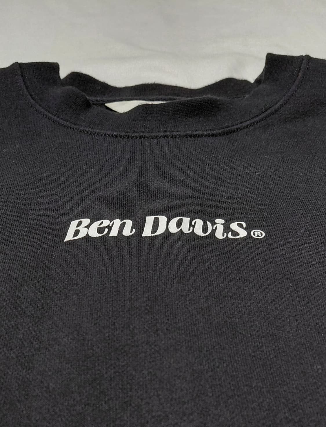 [M] 벤 데이비스(Ben Davis) 백로고 헤비웨이트 맨투맨 블랙 상품이미지10