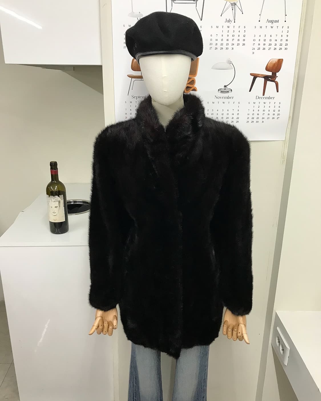 리얼 밍크 퍼 하프 코트 상품이미지7